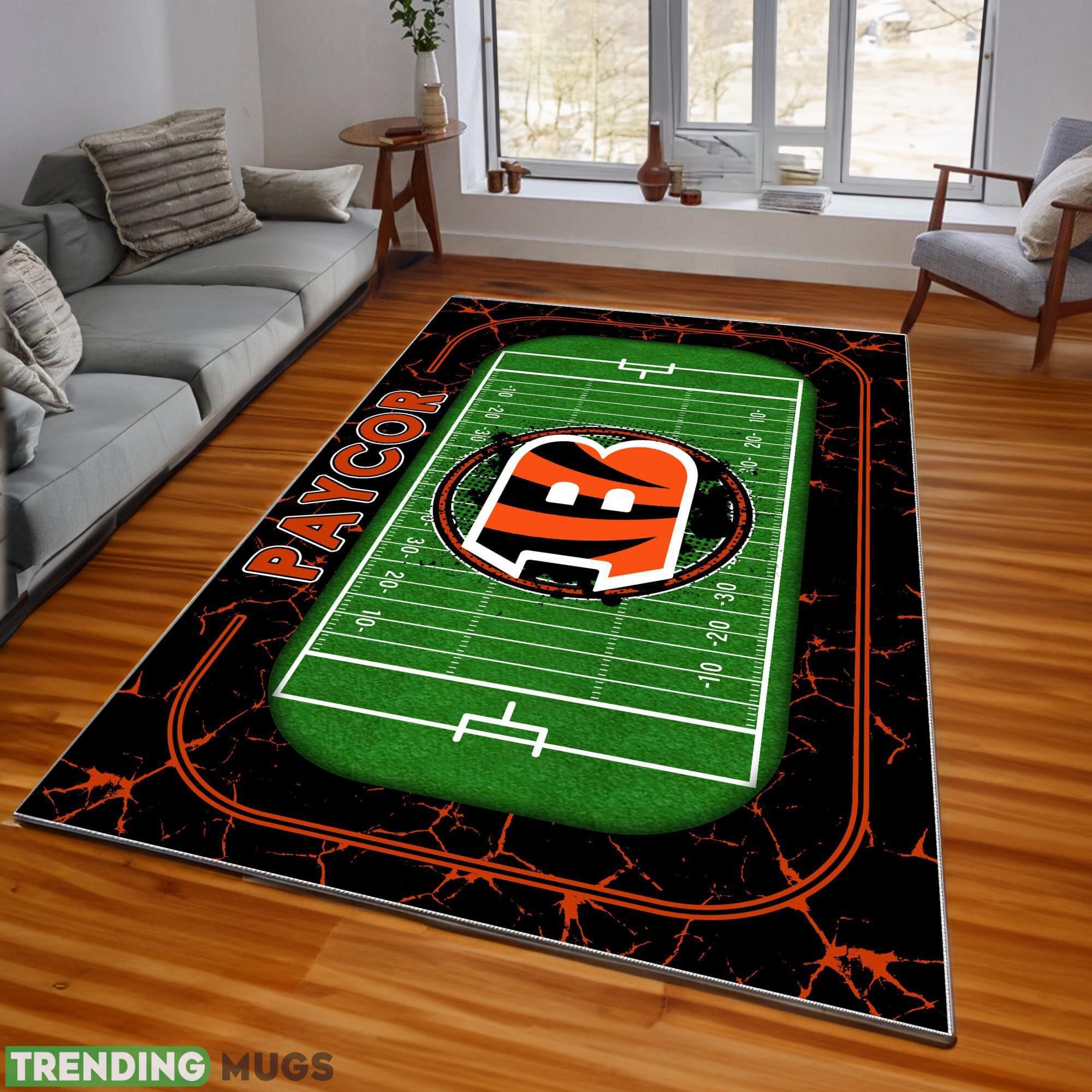 NFL Cincinnati Bengals Logo For Fans Area Rugs Living Room Indoor And Outdoor - NFL Cincinnati Bengals Rugs_1 NFL Cincinnati Bengals Logo For Fans Area Rugs Living Room Indoor And Outdoor - NFL Cincinnati Bengals Rugs_1