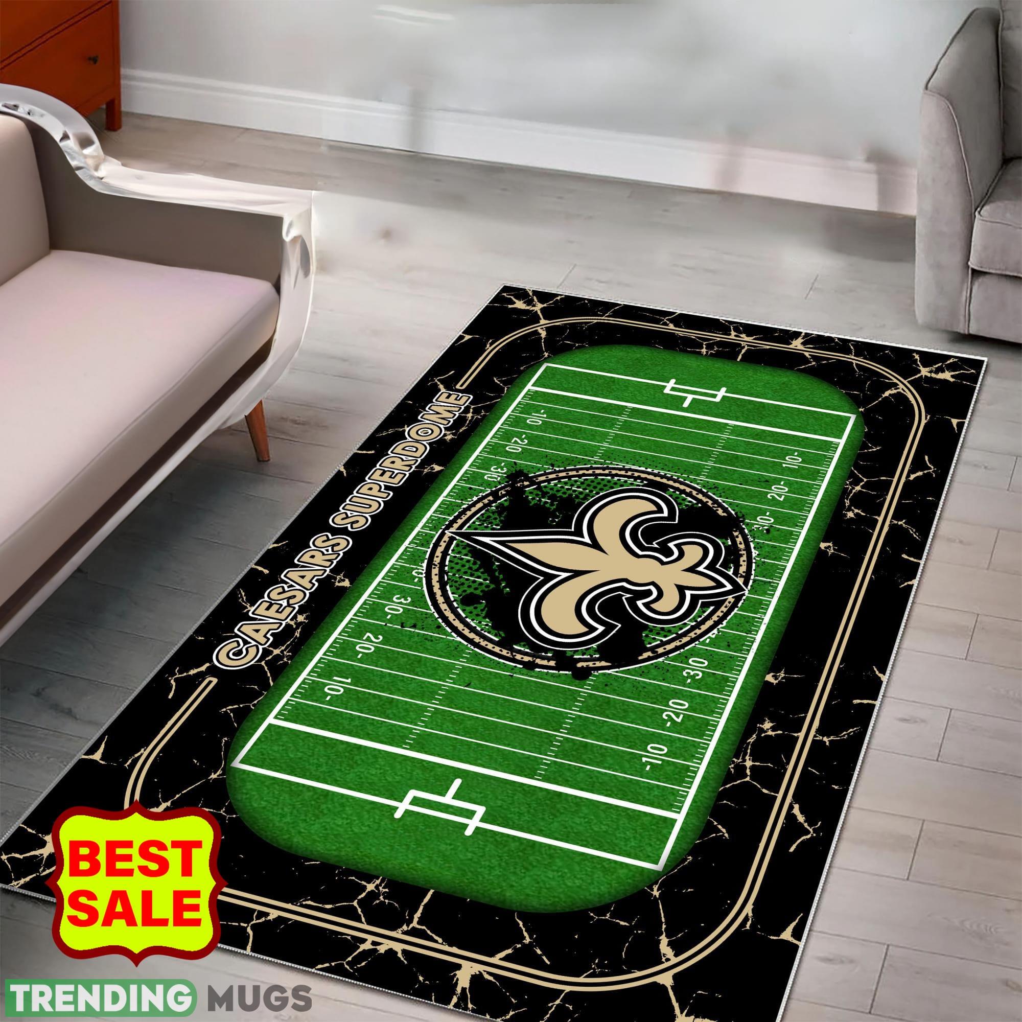 NFL New Orleans Saints Logo Area Rugs, velvet Rug And Flannel Rug Living Room Rugs NFL New Orleans Saints Logo Area Rugs, velvet Rug And Flannel Rug Living Room Rugs