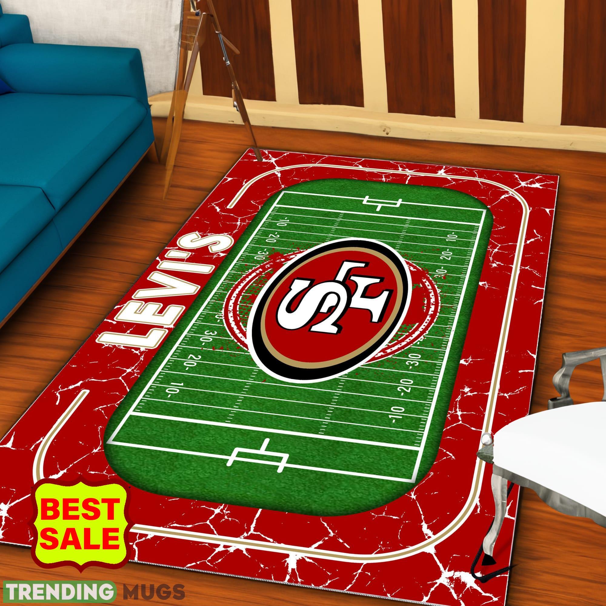 NFL San Francisco 49ers Logo Area Rugs, velvet Rug And Flannel Rug Living Room Rugs NFL San Francisco 49ers Logo Area Rugs, velvet Rug And Flannel Rug Living Room Rugs