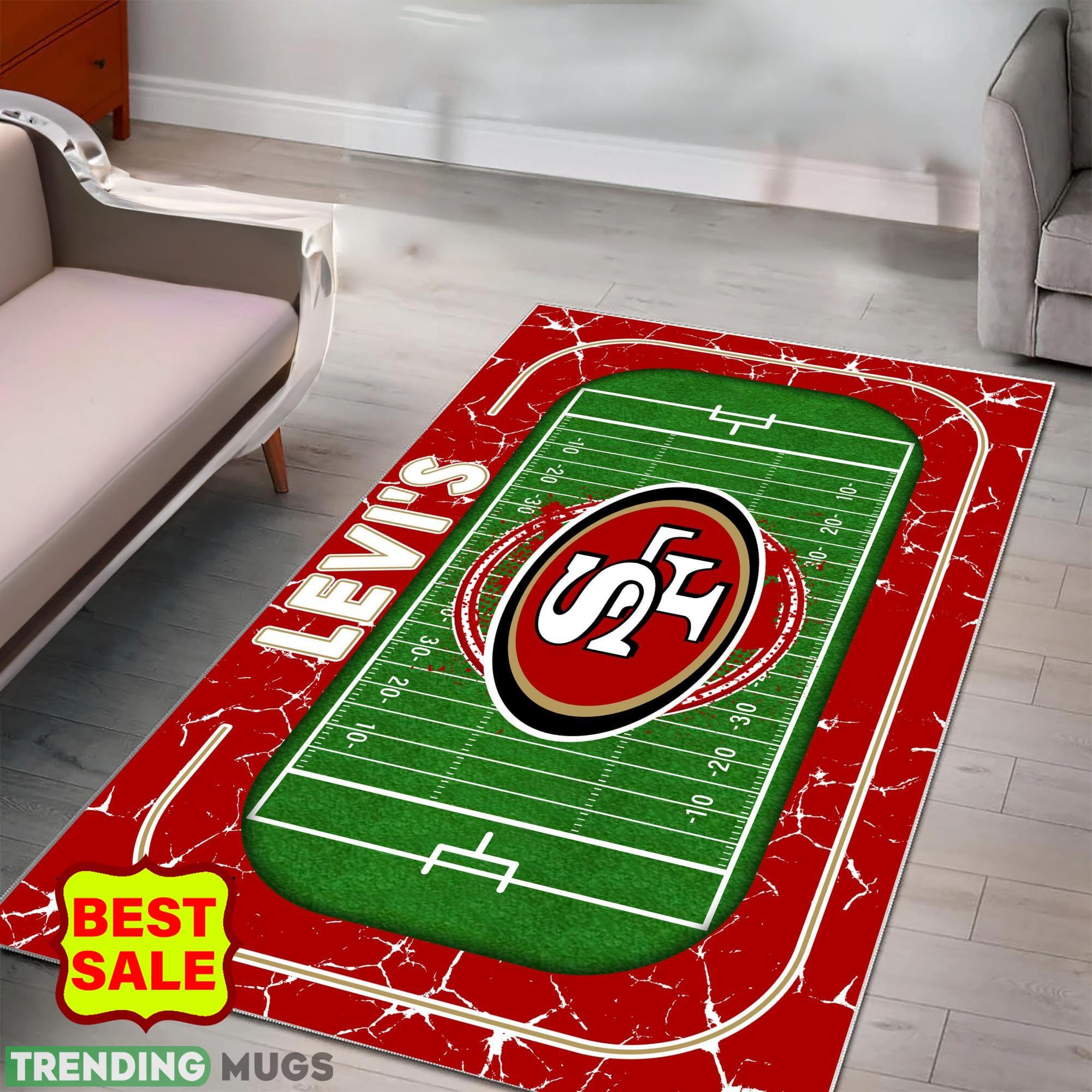 NFL San Francisco 49ers Logo Area Rugs, velvet Rug And Flannel Rug Living Room Rugs NFL San Francisco 49ers Logo Area Rugs, velvet Rug And Flannel Rug Living Room Rugs
