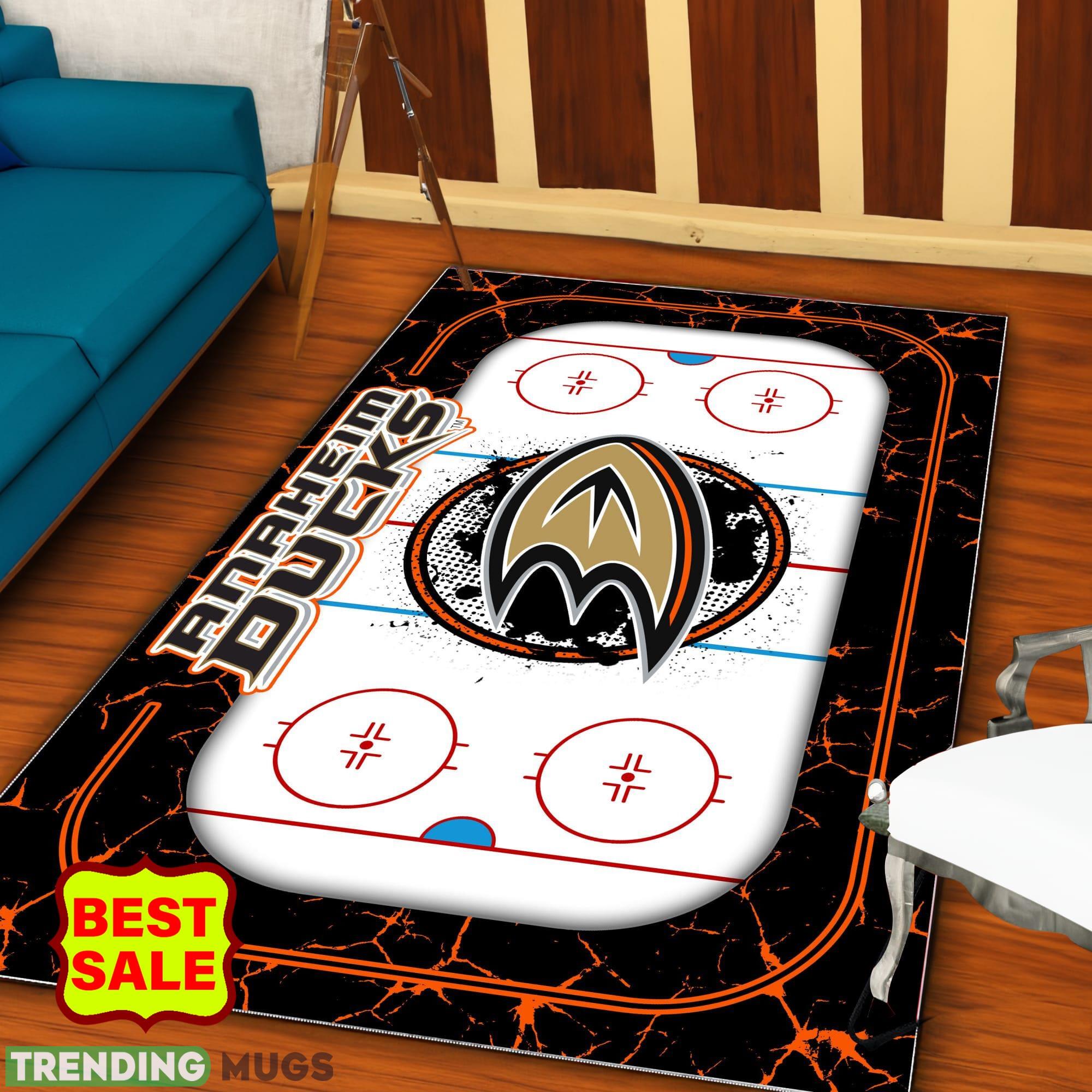 NHL Anaheim Ducks Logo Area Rugs, velvet Rug And Flannel Rug Living Room Rugs NHL Anaheim Ducks Logo Area Rugs, velvet Rug And Flannel Rug Living Room Rugs