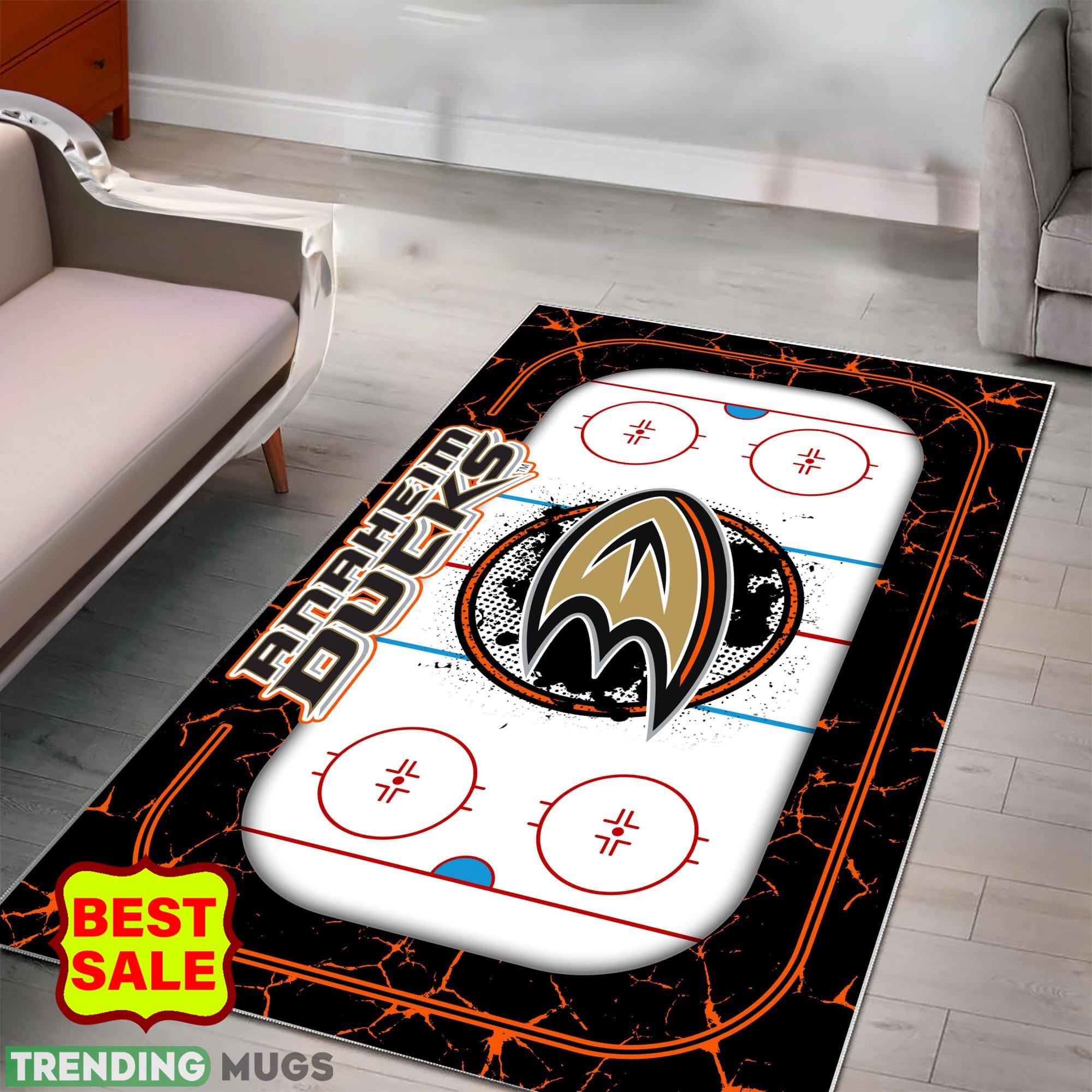 NHL Anaheim Ducks Logo Area Rugs, velvet Rug And Flannel Rug Living Room Rugs NHL Anaheim Ducks Logo Area Rugs, velvet Rug And Flannel Rug Living Room Rugs