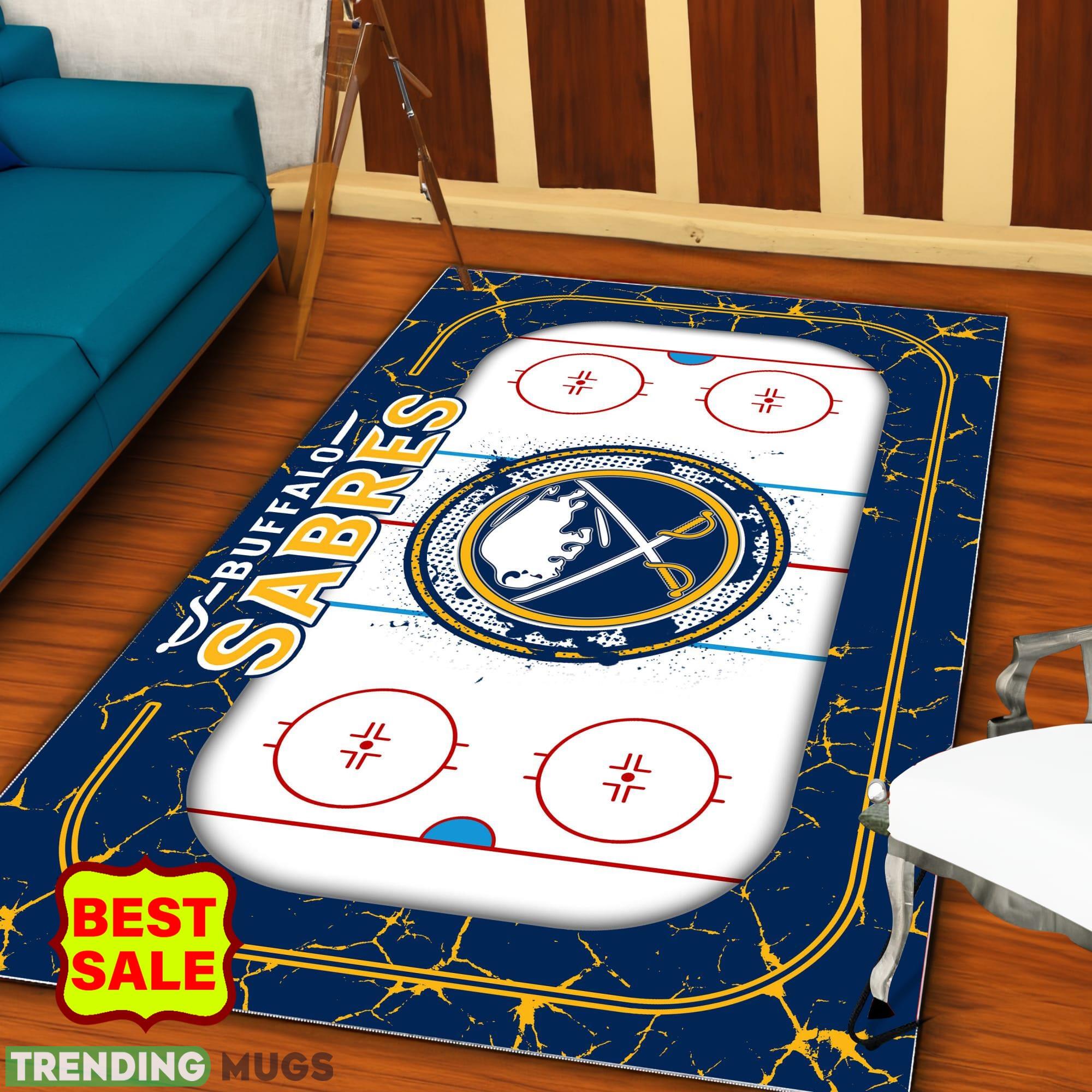 NHL Buffalo Sabres Logo Area Rugs, Velvet Rug And Flannel Rug Living Room Indoor Rugs NHL Buffalo Sabres Logo Area Rugs, Velvet Rug And Flannel Rug Living Room Indoor Rugs