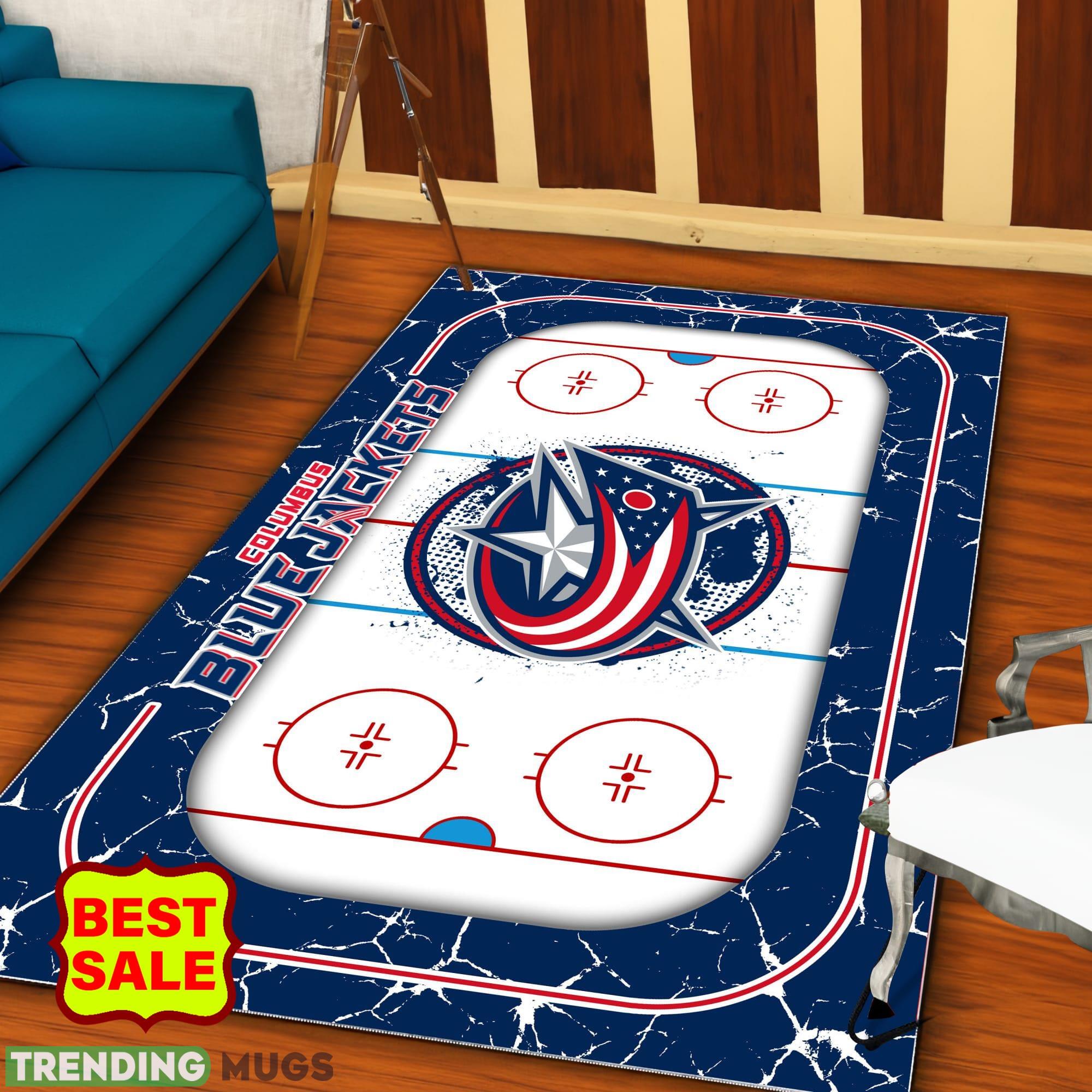 NHL Columbus Blue Jackets Logo Area Rugs, Velvet Rug And Flannel Rug Living Room Indoor Rugs NHL Columbus Blue Jackets Logo Area Rugs, Velvet Rug And Flannel Rug Living Room Indoor Rugs