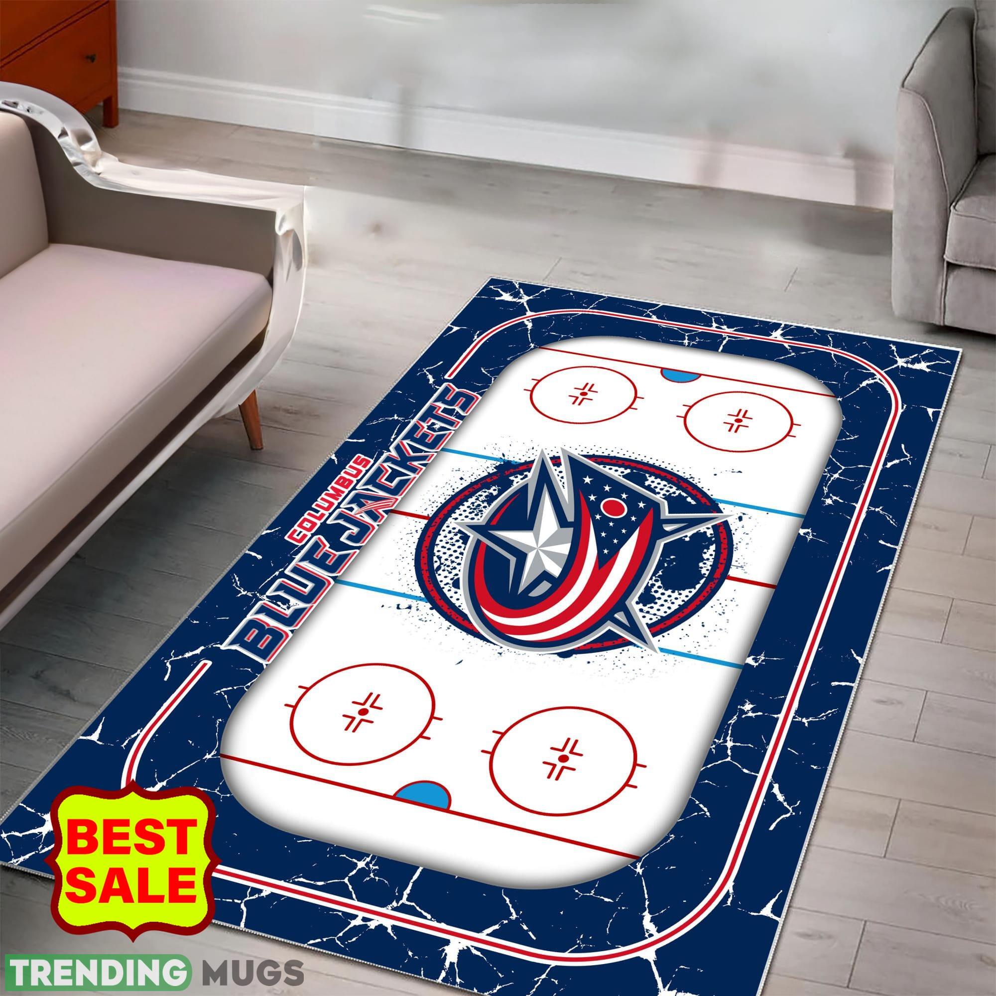 NHL Columbus Blue Jackets Logo Area Rugs, Velvet Rug And Flannel Rug Living Room Indoor Rugs NHL Columbus Blue Jackets Logo Area Rugs, Velvet Rug And Flannel Rug Living Room Indoor Rugs
