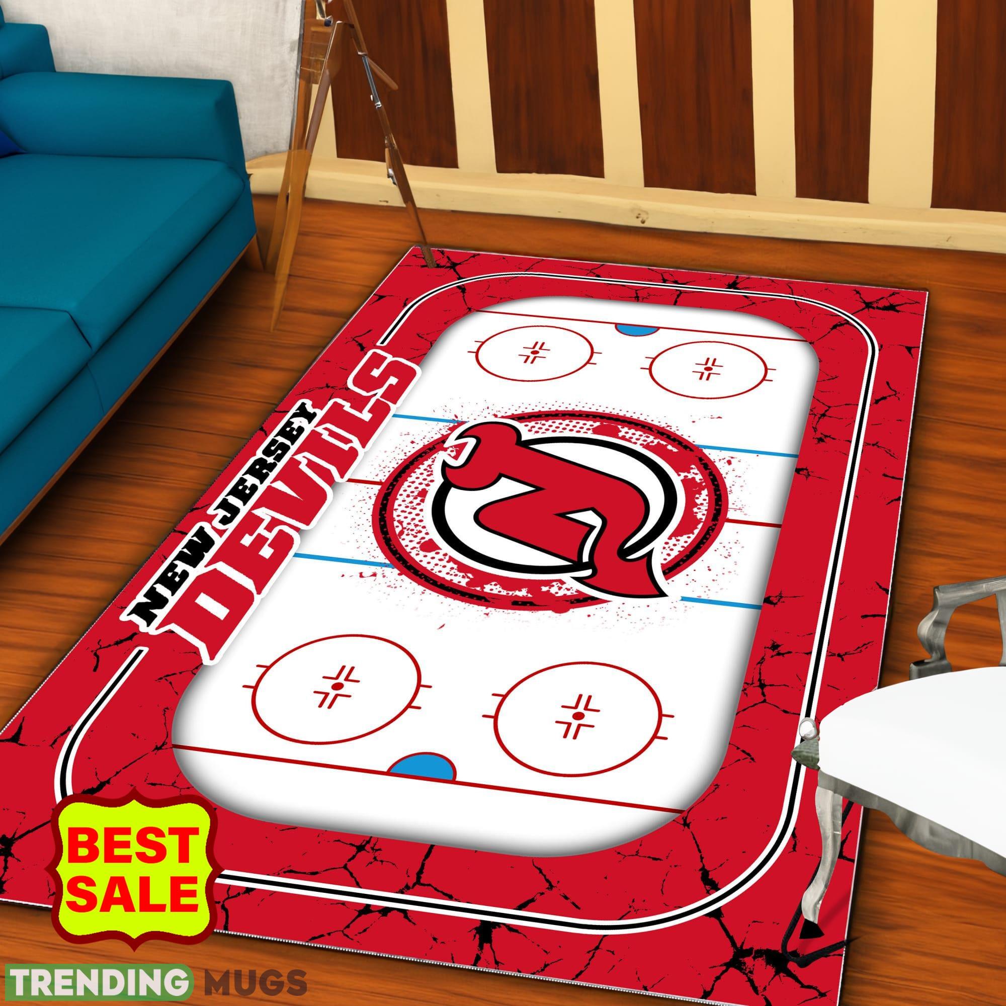 NHL New Jersey Devils Logo Area Rugs, velvet Rug And Flannel Rug Living Room Rugs NHL New Jersey Devils Logo Area Rugs, velvet Rug And Flannel Rug Living Room Rugs