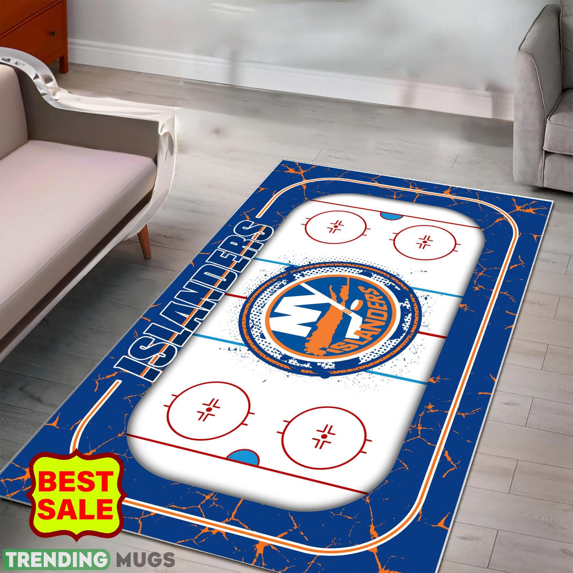 NHL New York Islanders Logo Area Rugs, velvet Rug And Flannel Rug Living Room Rugs NHL New York Islanders Logo Area Rugs, velvet Rug And Flannel Rug Living Room Rugs