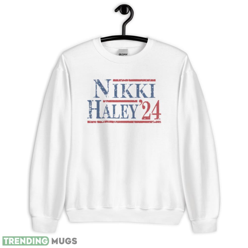 Nikki Haley 24 Funny White T Shirt 9 Gift For Men And Women - 18000 Unisex Heavy Blend Crewneck Sweatshirt Nikki Haley 24 Funny White T Shirt 9 Gift For Men And Women - 18000 Unisex Heavy Blend Crewneck Sweatshirt