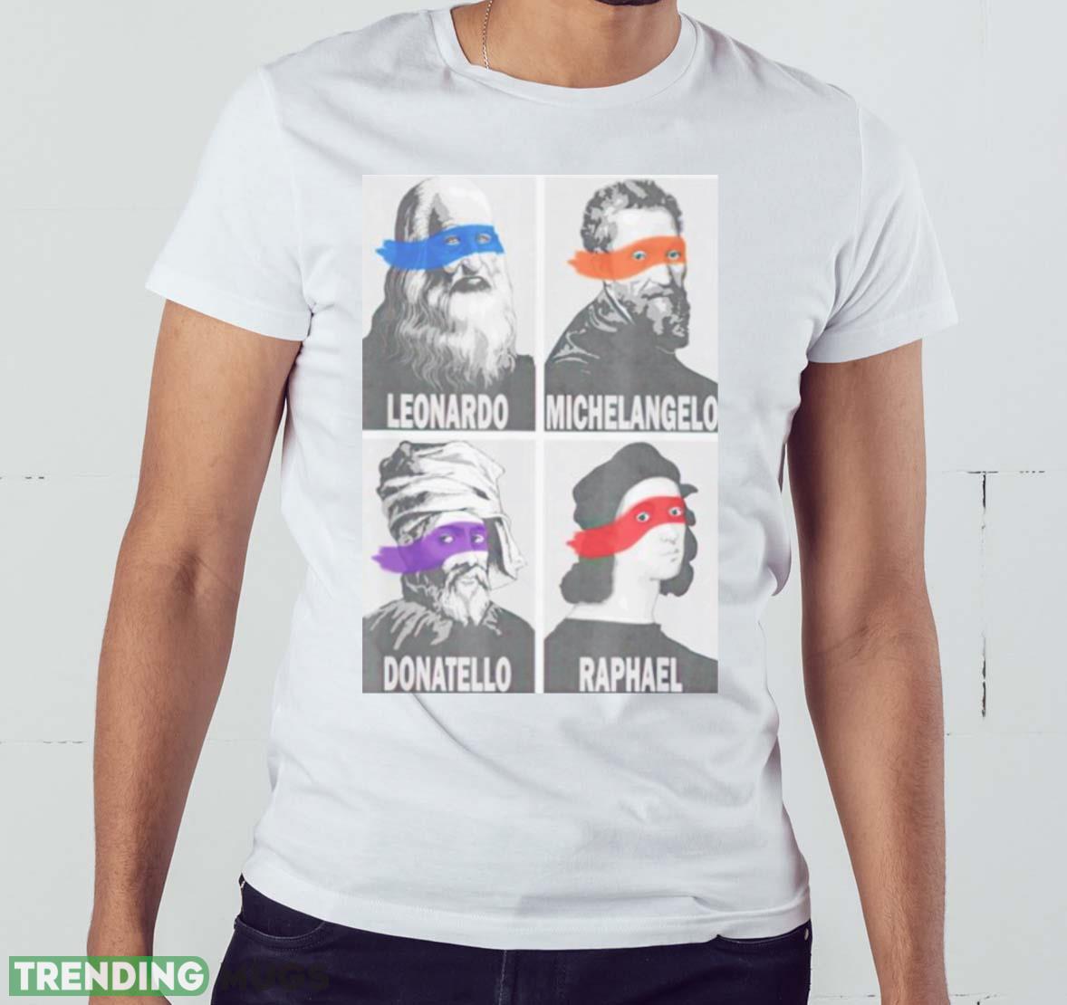 Ninja Turtle Leonardo Michelangelo Donatello Raphael shirt Light Shirt Ninja Turtle Leonardo Michelangelo Donatello Raphael shirt Light Shirt