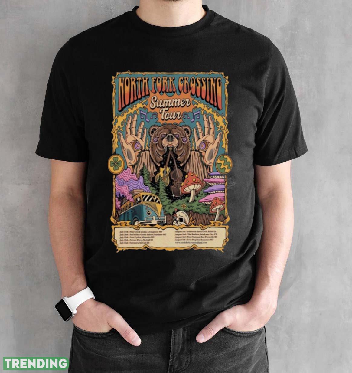 north Fork Crossing July 27th 2023 Livingston MT Shirt Dark Shirt north Fork Crossing July 27th 2023 Livingston MT Shirt Dark Shirt