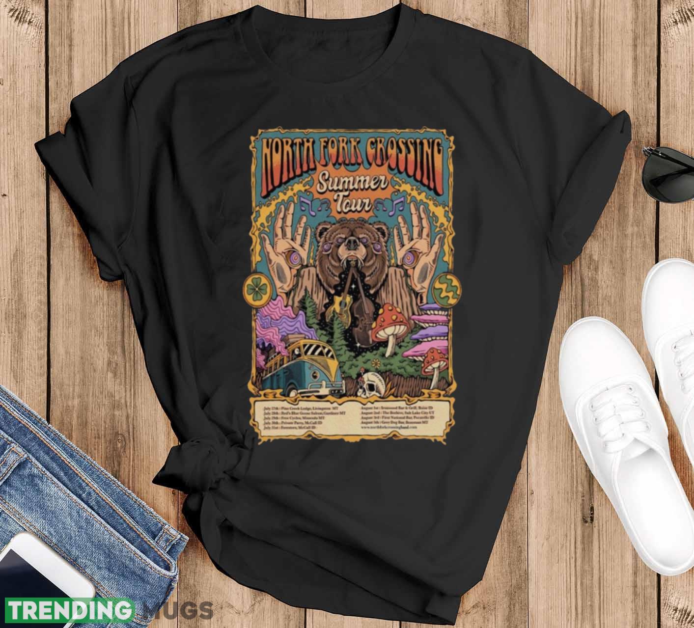 north Fork Crossing July 27th 2023 Livingston MT Shirt - Black T-Shirt north Fork Crossing July 27th 2023 Livingston MT Shirt - Black T-Shirt