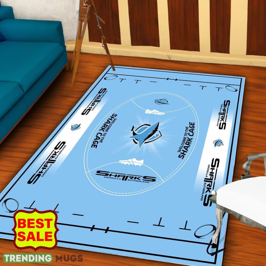 NRL Cronulla Sharks Logo For Fans Area Rugs Living Room Indoor And Outdoor Rugs NRL Cronulla Sharks Logo For Fans Area Rugs Living Room Indoor And Outdoor Rugs