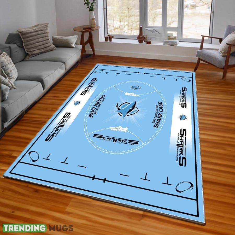 NRL Cronulla Sharks Logo For Fans Area Rugs Living Room Indoor And Outdoor - NRL Cronulla Sharks Rugs_1 NRL Cronulla Sharks Logo For Fans Area Rugs Living Room Indoor And Outdoor - NRL Cronulla Sharks Rugs_1