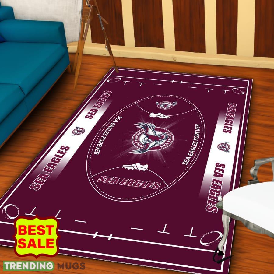 NRL Manly Warringah Sea Eagles Logo For Fans Area Rugs Living Room Indoor And Outdoor Rugs NRL Manly Warringah Sea Eagles Logo For Fans Area Rugs Living Room Indoor And Outdoor Rugs