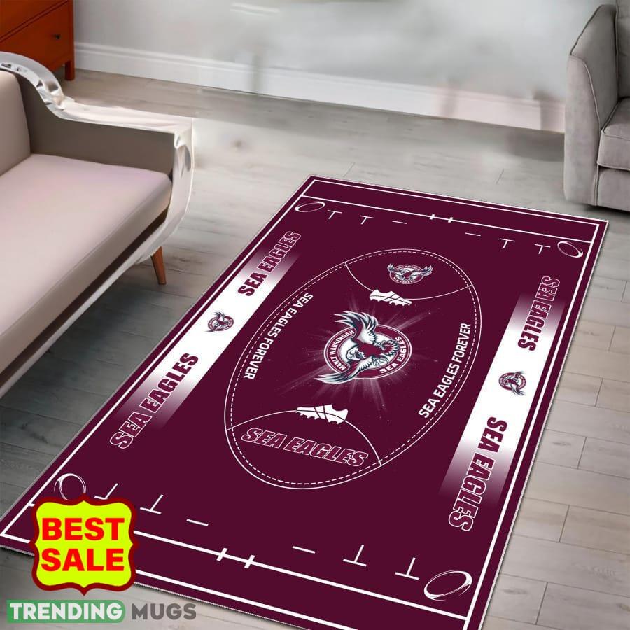 NRL Manly Warringah Sea Eagles Logo For Fans Area Rugs Living Room Indoor And Outdoor Rugs NRL Manly Warringah Sea Eagles Logo For Fans Area Rugs Living Room Indoor And Outdoor Rugs