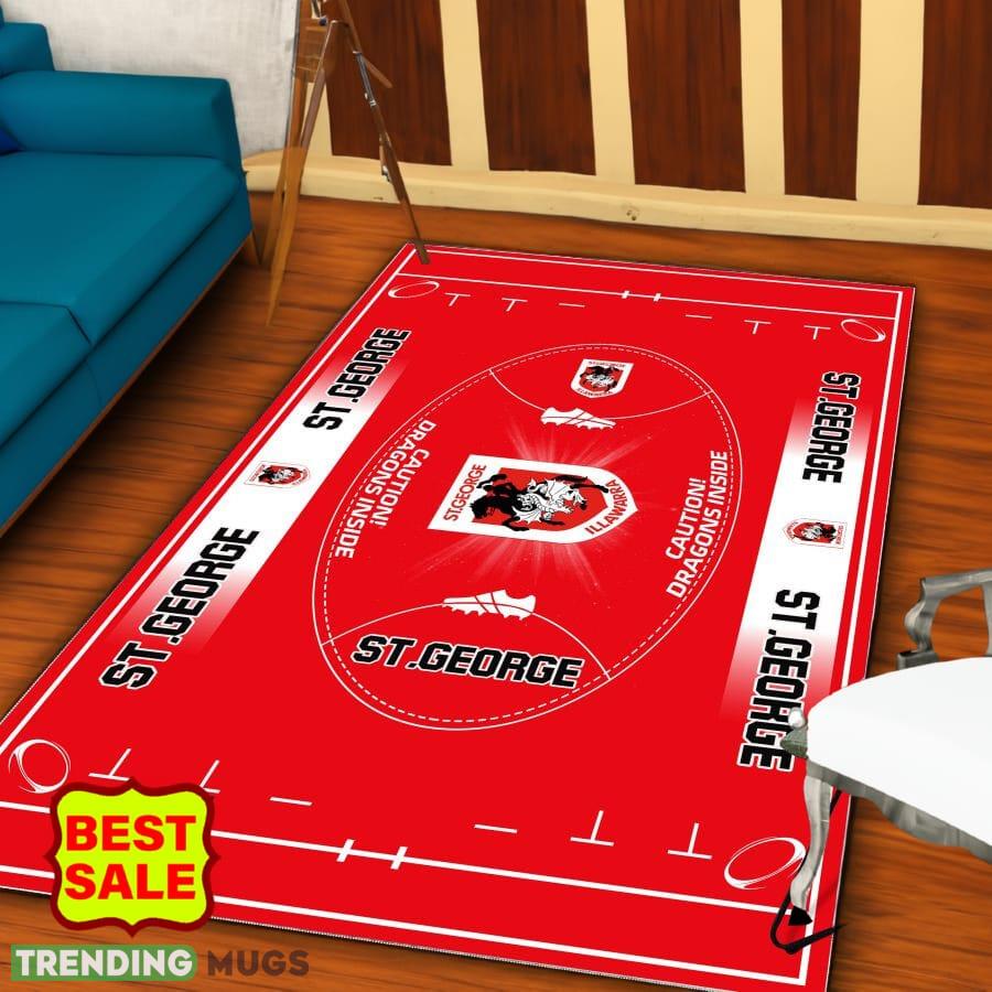 NRL St. George Illawarra Dragons Logo For Fans Area Rugs Living Room Indoor And Outdoor Rugs NRL St. George Illawarra Dragons Logo For Fans Area Rugs Living Room Indoor And Outdoor Rugs