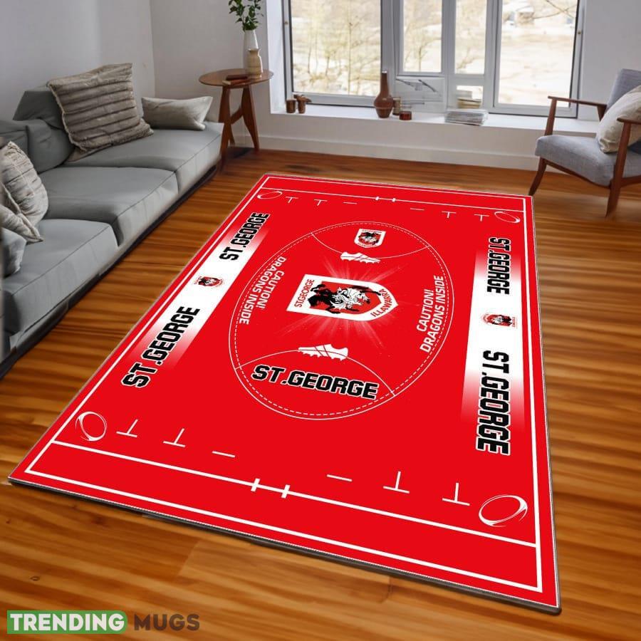 NRL St. George Illawarra Dragons Logo For Fans Area Rugs Living Room Indoor And Outdoor - NRL St. George Illawarra Dragons Rugs_1 NRL St. George Illawarra Dragons Logo For Fans Area Rugs Living Room Indoor And Outdoor - NRL St. George Illawarra Dragons Rugs_1