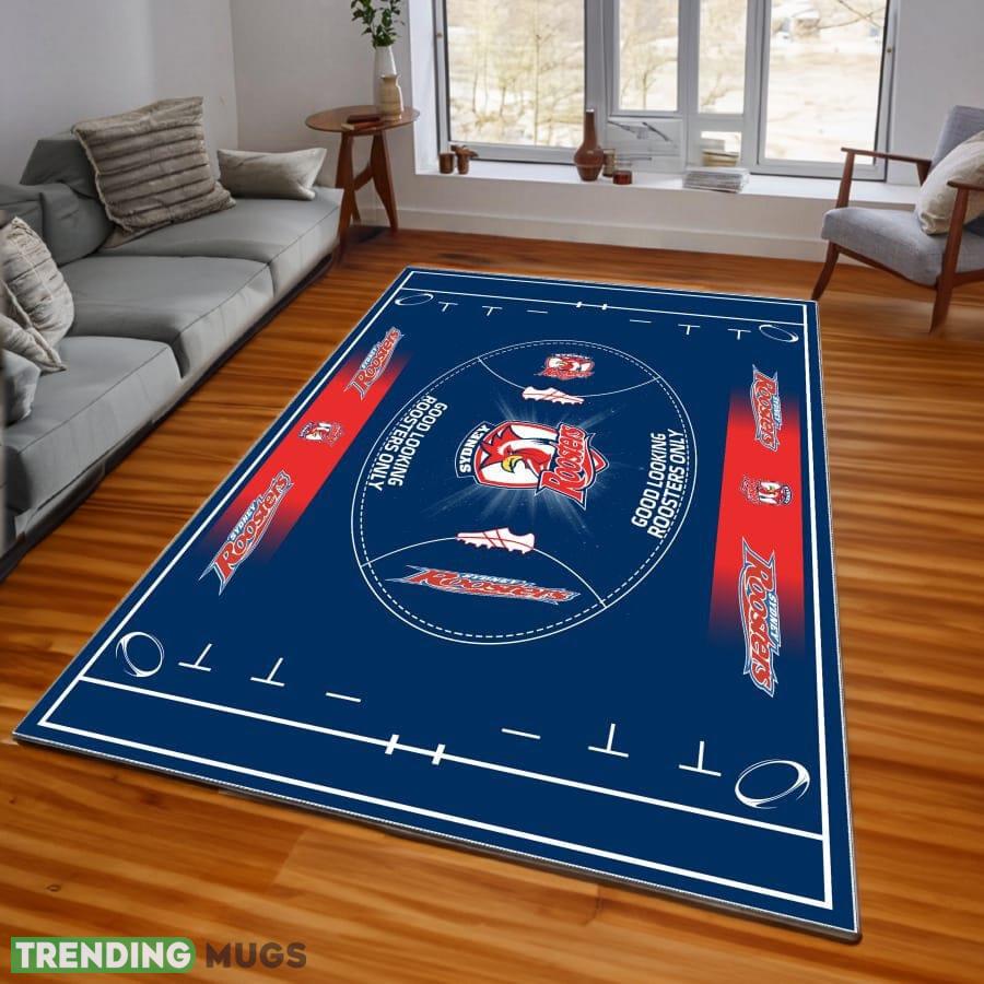 NRL Sydney Roosters Logo For Fans Area Rugs Living Room Indoor And Outdoor - NRL Sydney Roosters Rugs_1 NRL Sydney Roosters Logo For Fans Area Rugs Living Room Indoor And Outdoor - NRL Sydney Roosters Rugs_1