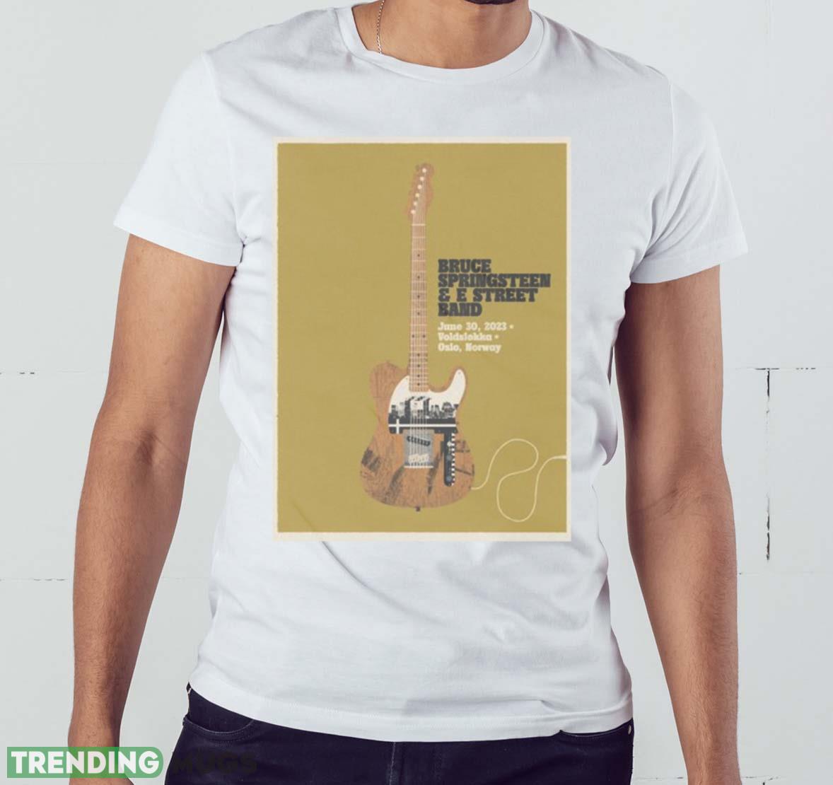 Oslo June 30th Bruce Springsteen and the E Street Band World Tour 2023 Poster Shirt Light Shirt Oslo June 30th Bruce Springsteen and the E Street Band World Tour 2023 Poster Shirt Light Shirt