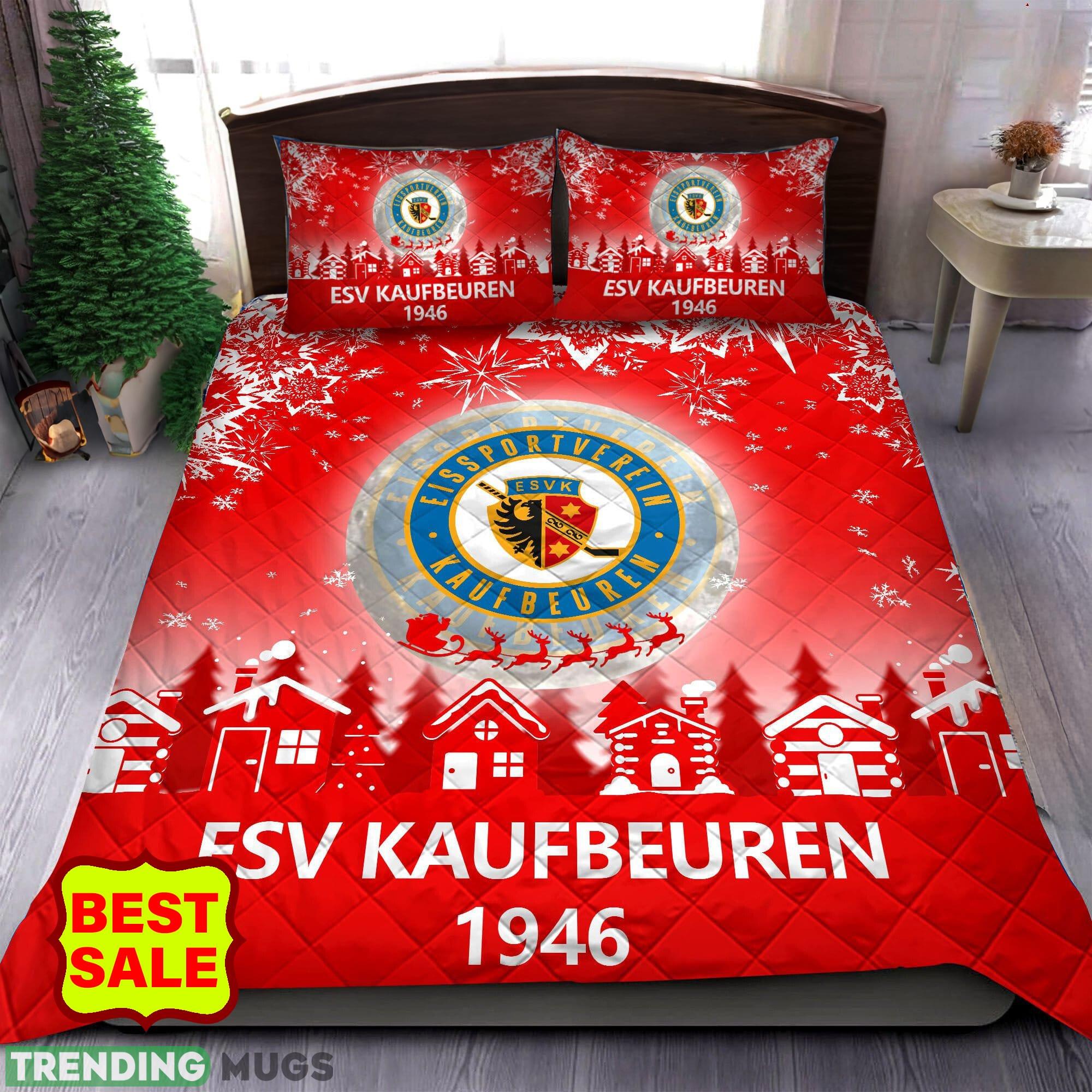 Penny Del ESV Kaufbeuren For Fans Christmas Red Quilt Sets Full Size - Penny Del ESV Kaufbeuren Quilt Set_1 Penny Del ESV Kaufbeuren For Fans Christmas Red Quilt Sets Full Size - Penny Del ESV Kaufbeuren Quilt Set_1