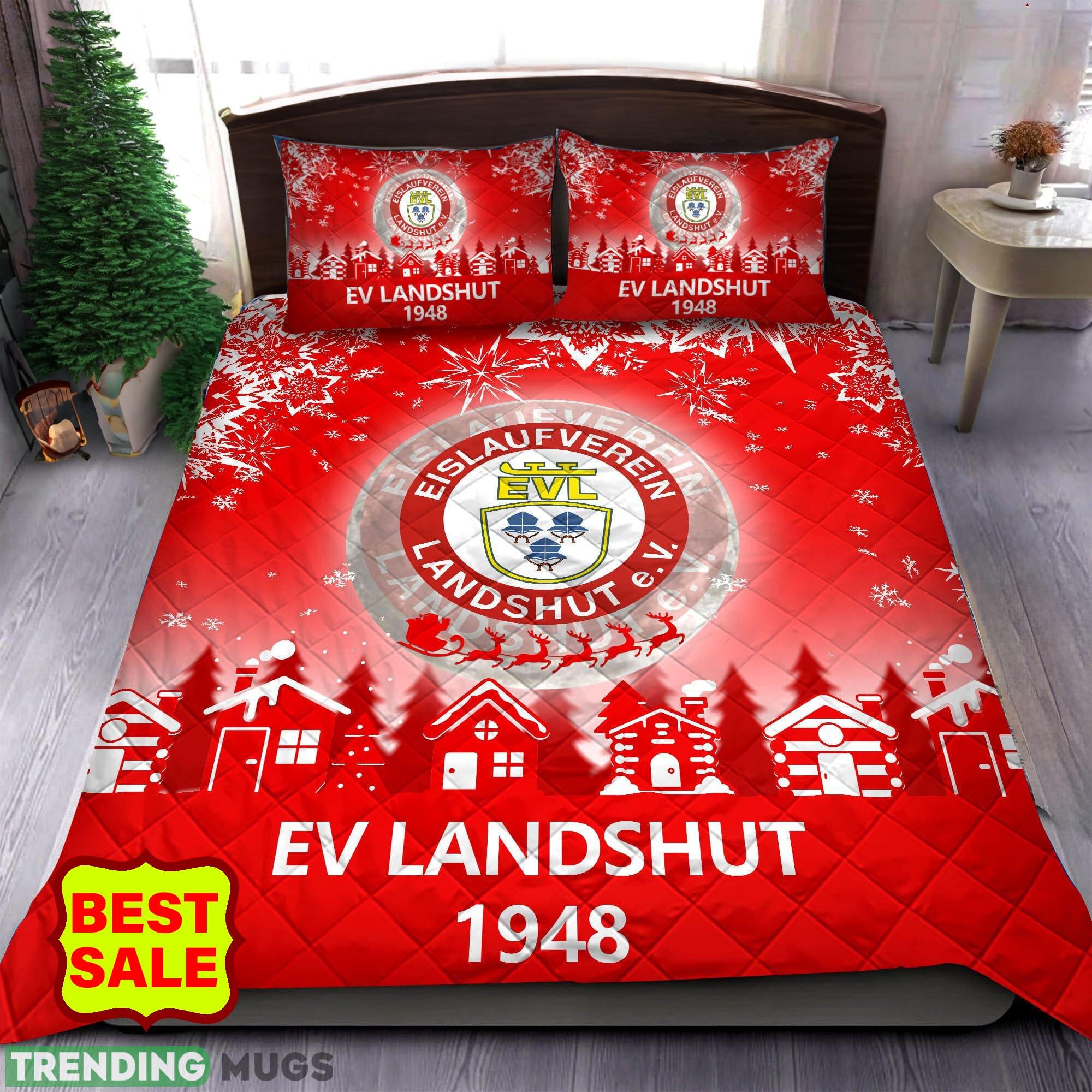 Penny Del EV Landshut Big Logo Christmas Red Quilt Sets Comfort Full Size King Queen Twin - Penny Del EV Landshut Quilt Set_1 Penny Del EV Landshut Big Logo Christmas Red Quilt Sets Comfort Full Size King Queen Twin - Penny Del EV Landshut Quilt Set_1
