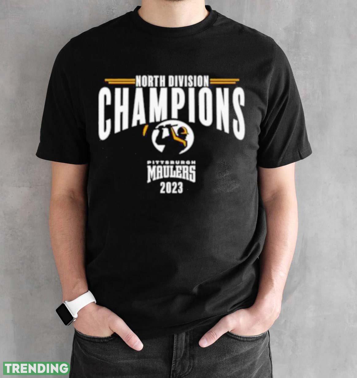 pittsburgh Maulers USFL North Division Champions T Shirt Dark Shirt pittsburgh Maulers USFL North Division Champions T Shirt Dark Shirt
