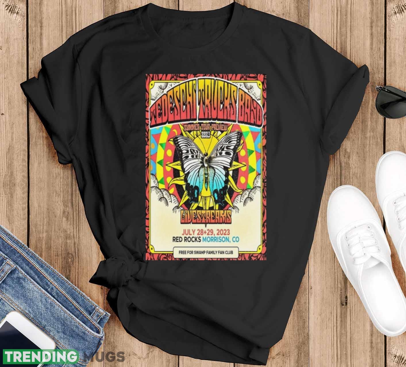 poster Tedeschi Trucks Band Morrison 07 29 2023 Shirt - Black T-Shirt poster Tedeschi Trucks Band Morrison 07 29 2023 Shirt - Black T-Shirt