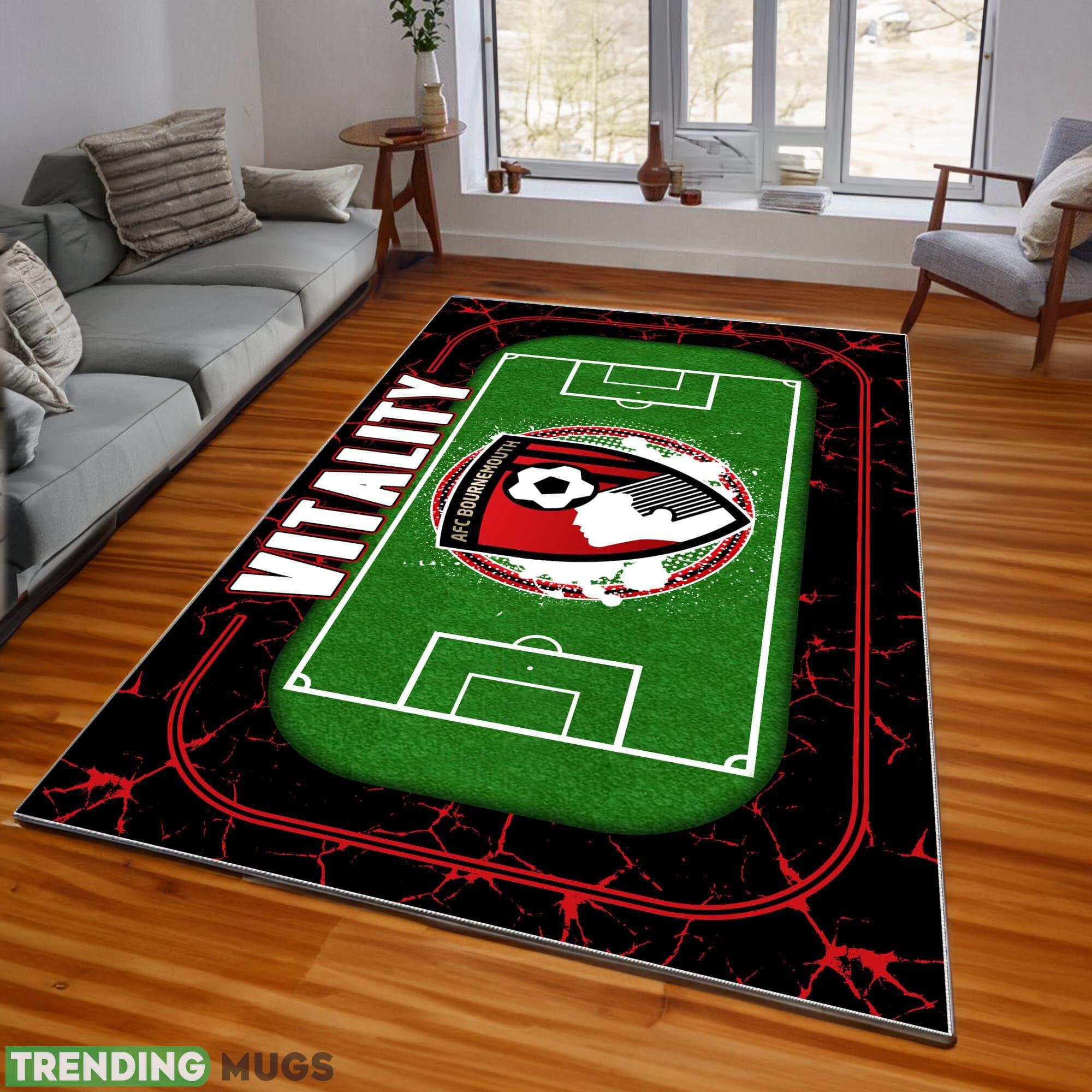 Premier League EPL AFC Bournemouth Logo For Fans Area Rugs Indoor And Outdoor - Premier League EPL AFC Bournemouth Rugs_1 Premier League EPL AFC Bournemouth Logo For Fans Area Rugs Indoor And Outdoor - Premier League EPL AFC Bournemouth Rugs_1