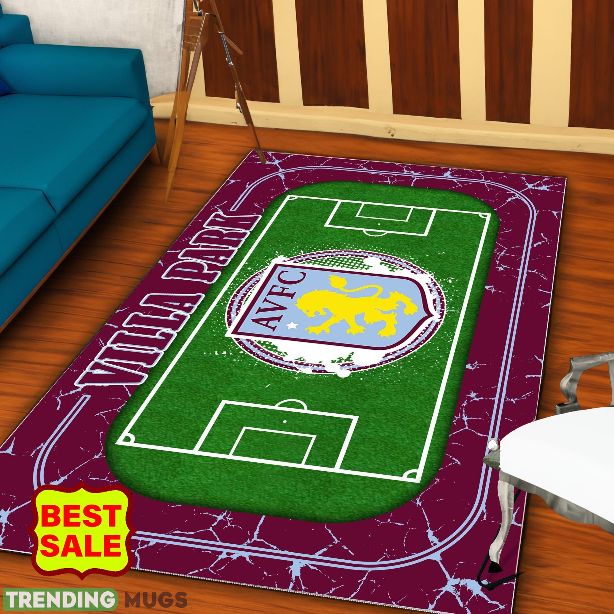 Premier League EPL Aston Villa FC Logo For Fans Area Rugs Indoor And Outdoor Rugs Premier League EPL Aston Villa FC Logo For Fans Area Rugs Indoor And Outdoor Rugs