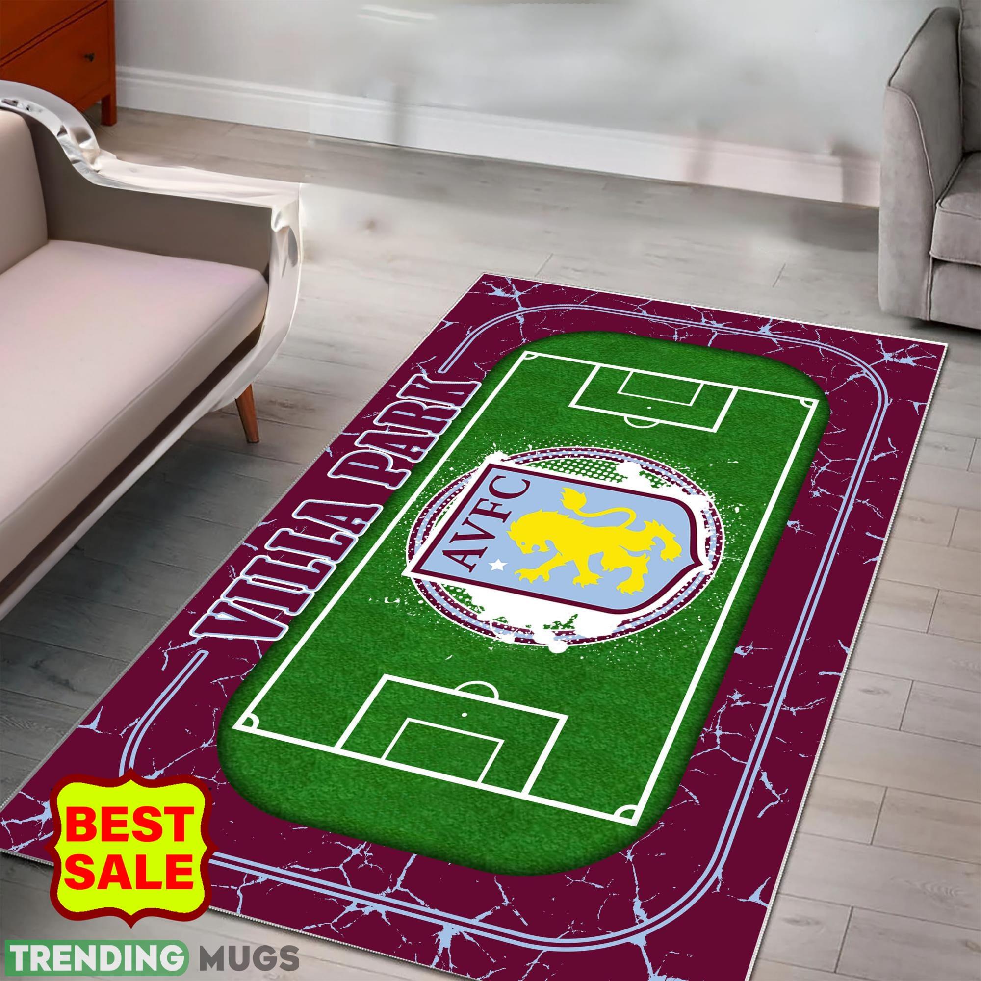Premier League EPL Aston Villa FC Logo For Fans Area Rugs Indoor And Outdoor Rugs Premier League EPL Aston Villa FC Logo For Fans Area Rugs Indoor And Outdoor Rugs