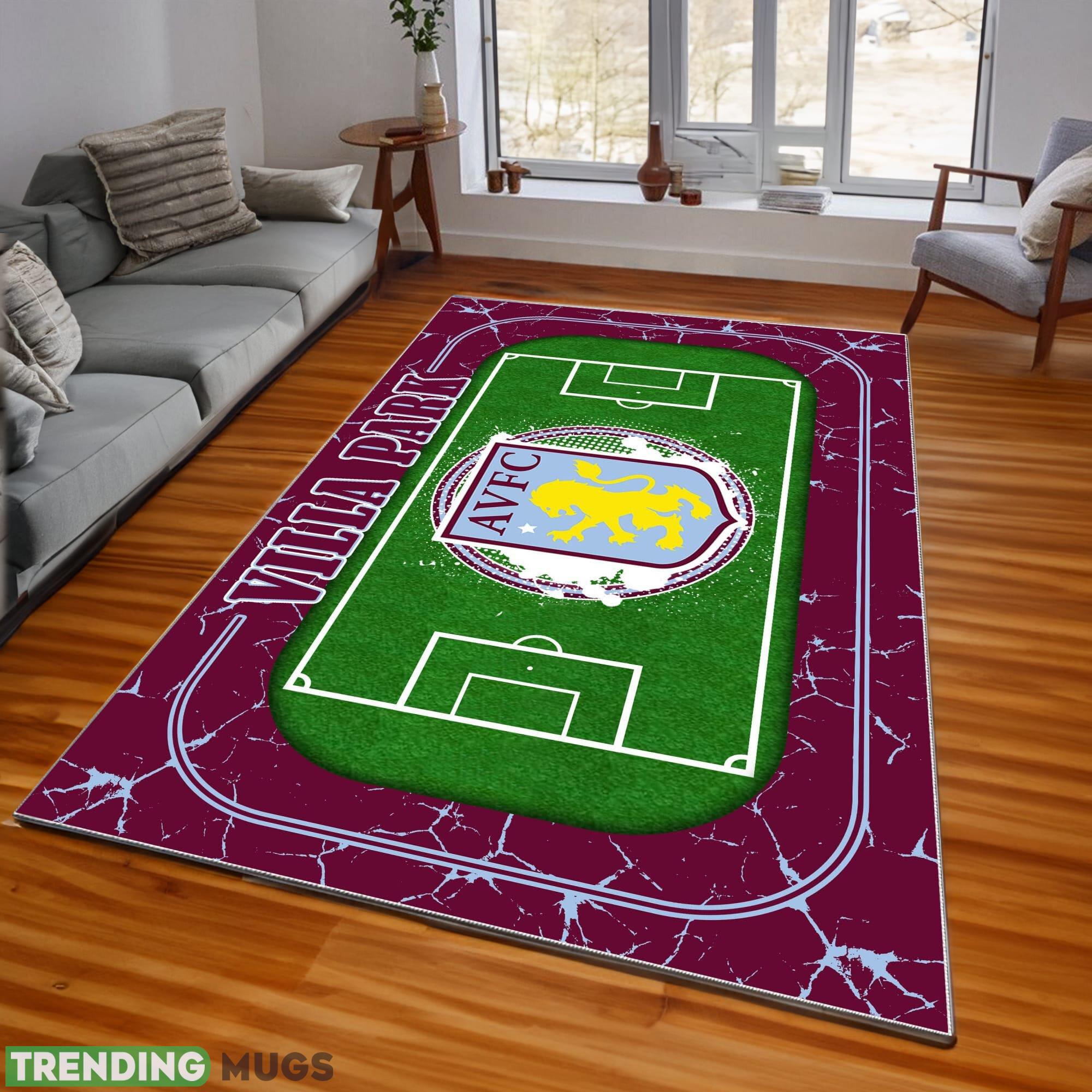 Premier League EPL Aston Villa FC Logo For Fans Area Rugs Indoor And Outdoor - Premier League EPL Aston Villa FC Rugs_1 Premier League EPL Aston Villa FC Logo For Fans Area Rugs Indoor And Outdoor - Premier League EPL Aston Villa FC Rugs_1