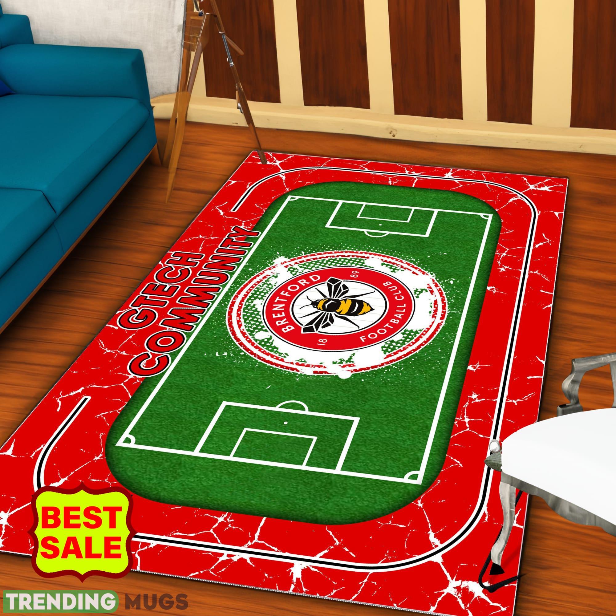 Premier League EPL Brentford FC Logo For Fans Area Rugs Indoor And Outdoor Rugs Premier League EPL Brentford FC Logo For Fans Area Rugs Indoor And Outdoor Rugs