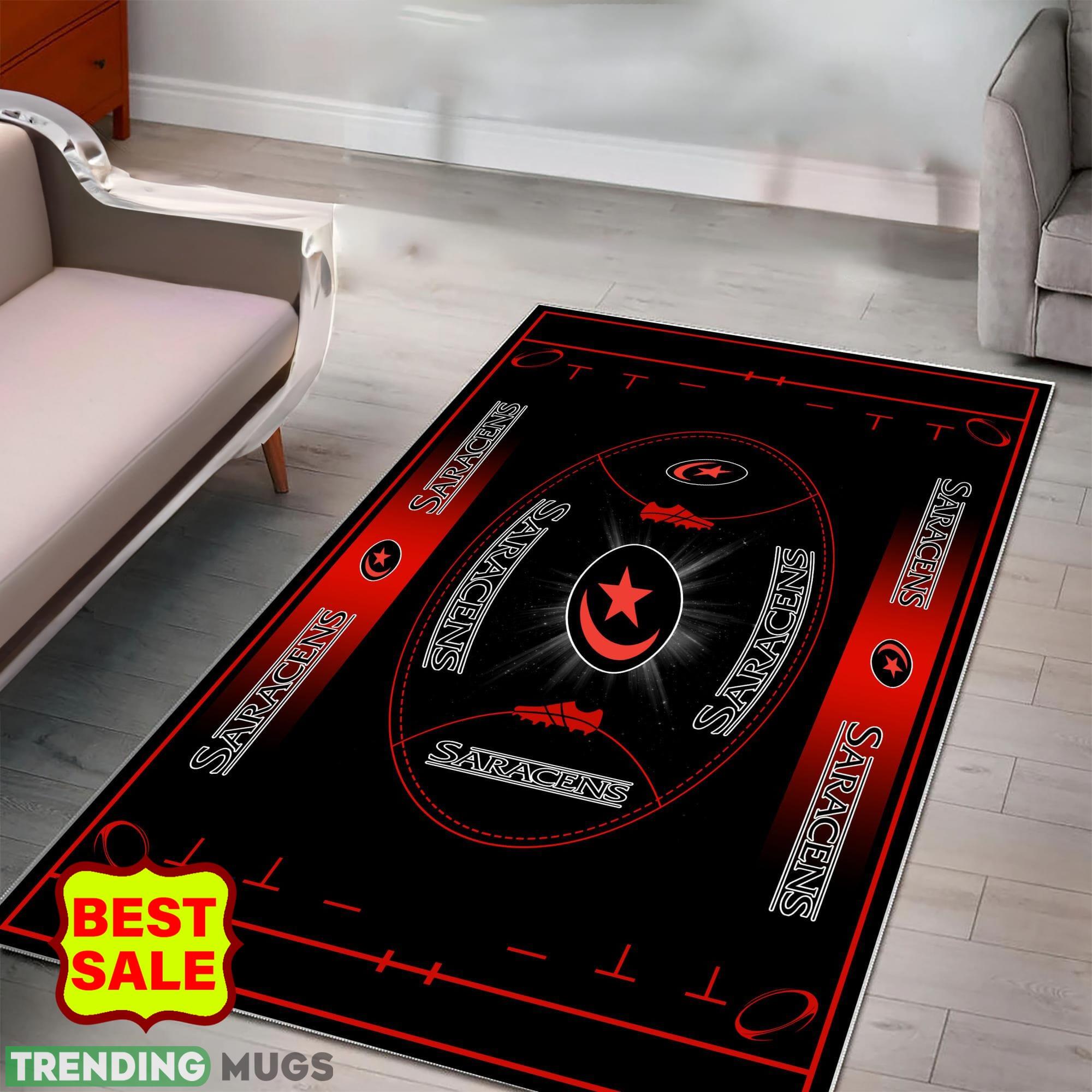 Premiership Rugby Saracens Logo For Fans Area Rugs Living Room Indoor And Outdoor Rugs Premiership Rugby Saracens Logo For Fans Area Rugs Living Room Indoor And Outdoor Rugs