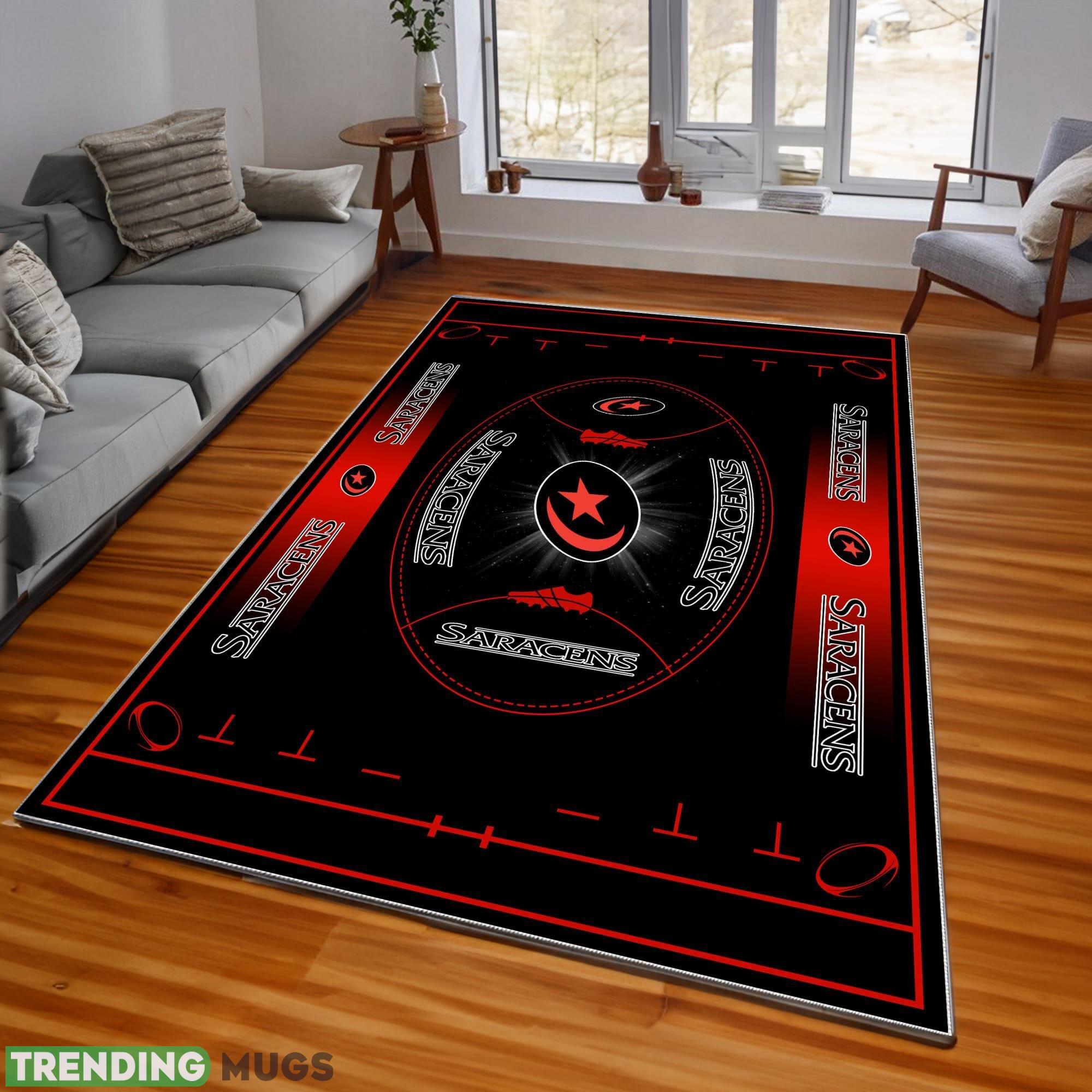 Premiership Rugby Saracens Logo For Fans Area Rugs Living Room Indoor And Outdoor - Premiership Rugby Saracens Rugs_1 Premiership Rugby Saracens Logo For Fans Area Rugs Living Room Indoor And Outdoor - Premiership Rugby Saracens Rugs_1