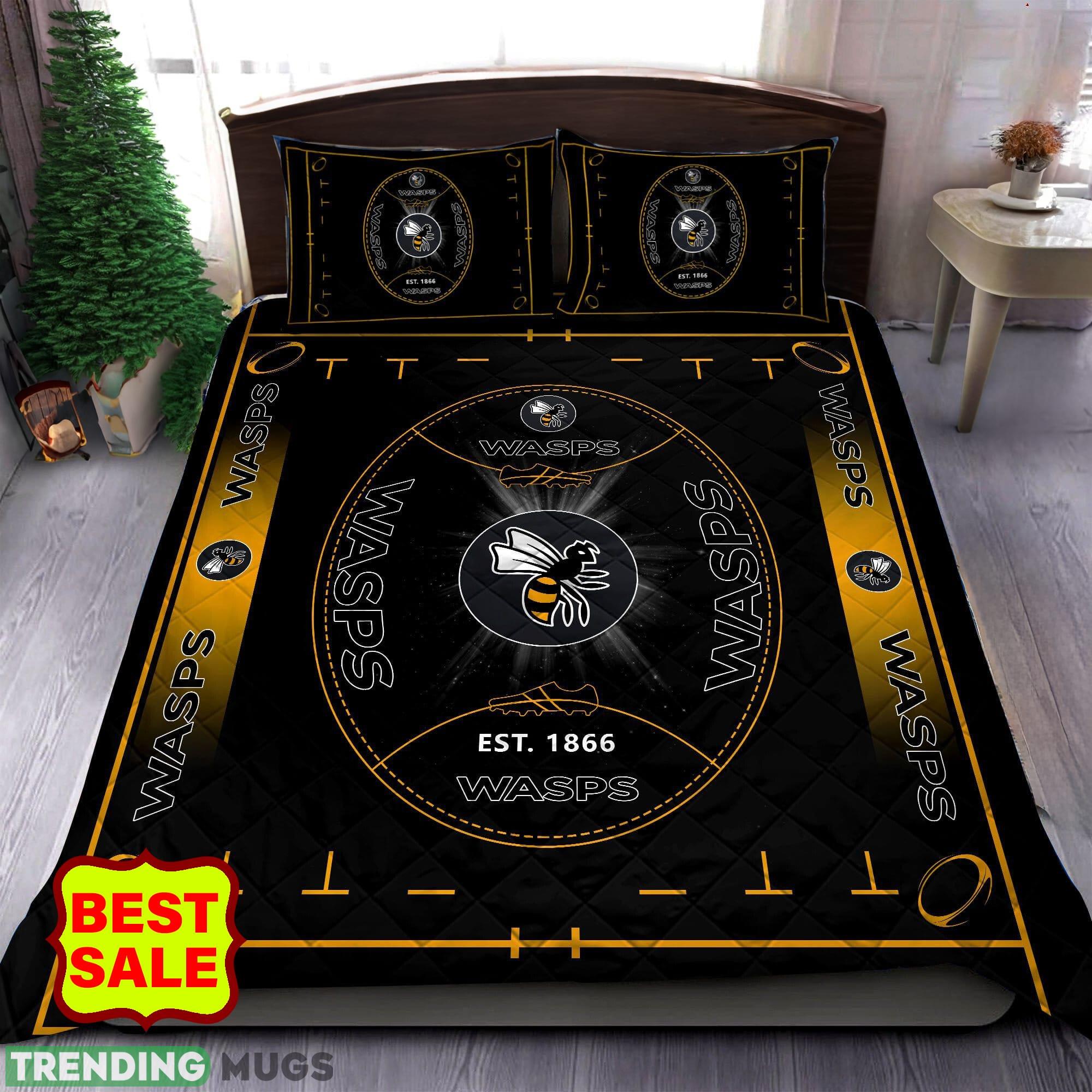 Premiership Rugby Wasps RFC For Fans Christmas Quilt Sets Full Size - Premiership Rugby Wasps RFC Quilt Set_1 Premiership Rugby Wasps RFC For Fans Christmas Quilt Sets Full Size - Premiership Rugby Wasps RFC Quilt Set_1