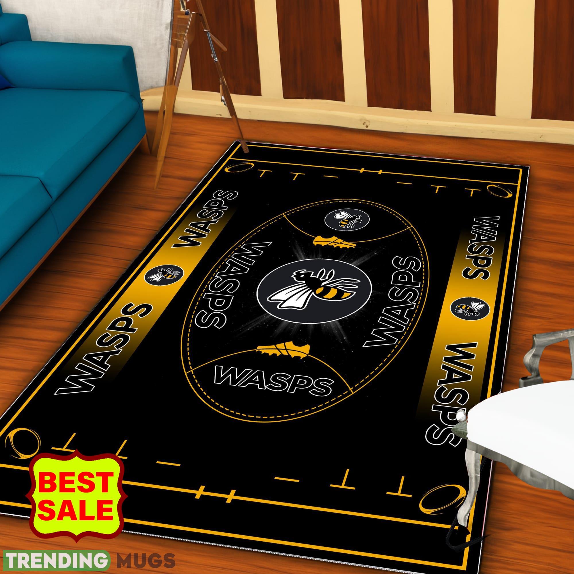 Premiership Rugby Wasps RFC Logo For Fans Area Rugs Living Room Indoor And Outdoor Rugs Premiership Rugby Wasps RFC Logo For Fans Area Rugs Living Room Indoor And Outdoor Rugs