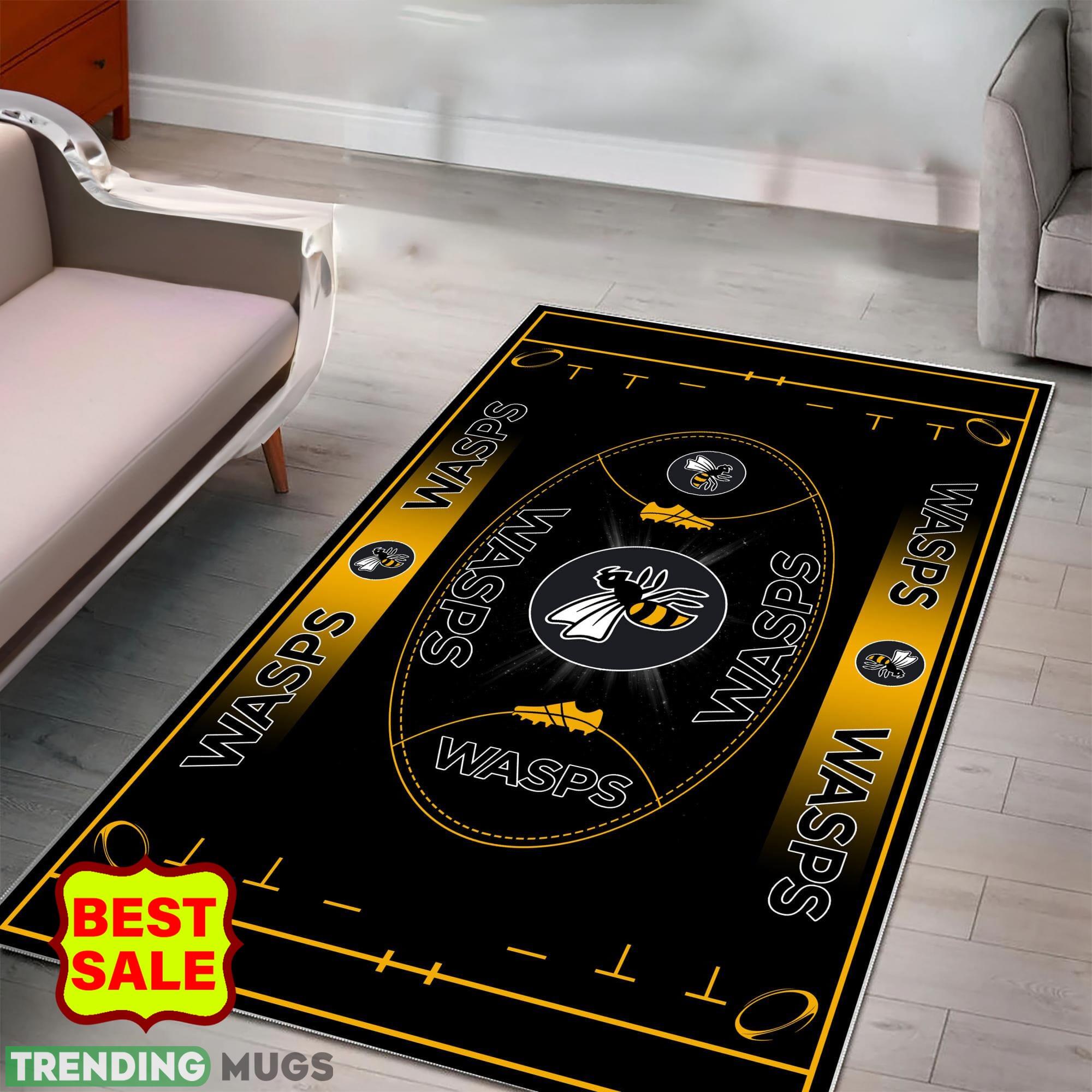 Premiership Rugby Wasps RFC Logo For Fans Area Rugs Living Room Indoor And Outdoor Rugs Premiership Rugby Wasps RFC Logo For Fans Area Rugs Living Room Indoor And Outdoor Rugs