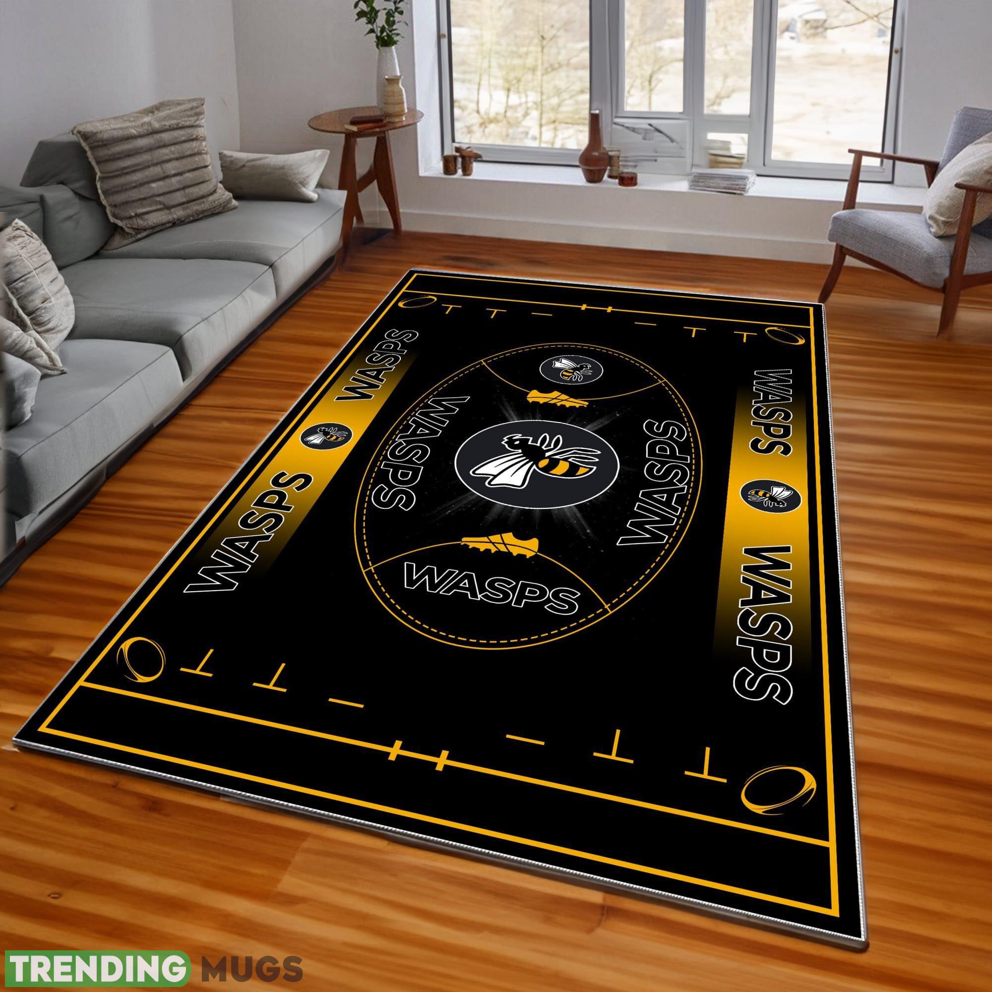 Premiership Rugby Wasps RFC Logo For Fans Area Rugs Living Room Indoor And Outdoor - Premiership Rugby Wasps RFC Rugs_1 Premiership Rugby Wasps RFC Logo For Fans Area Rugs Living Room Indoor And Outdoor - Premiership Rugby Wasps RFC Rugs_1