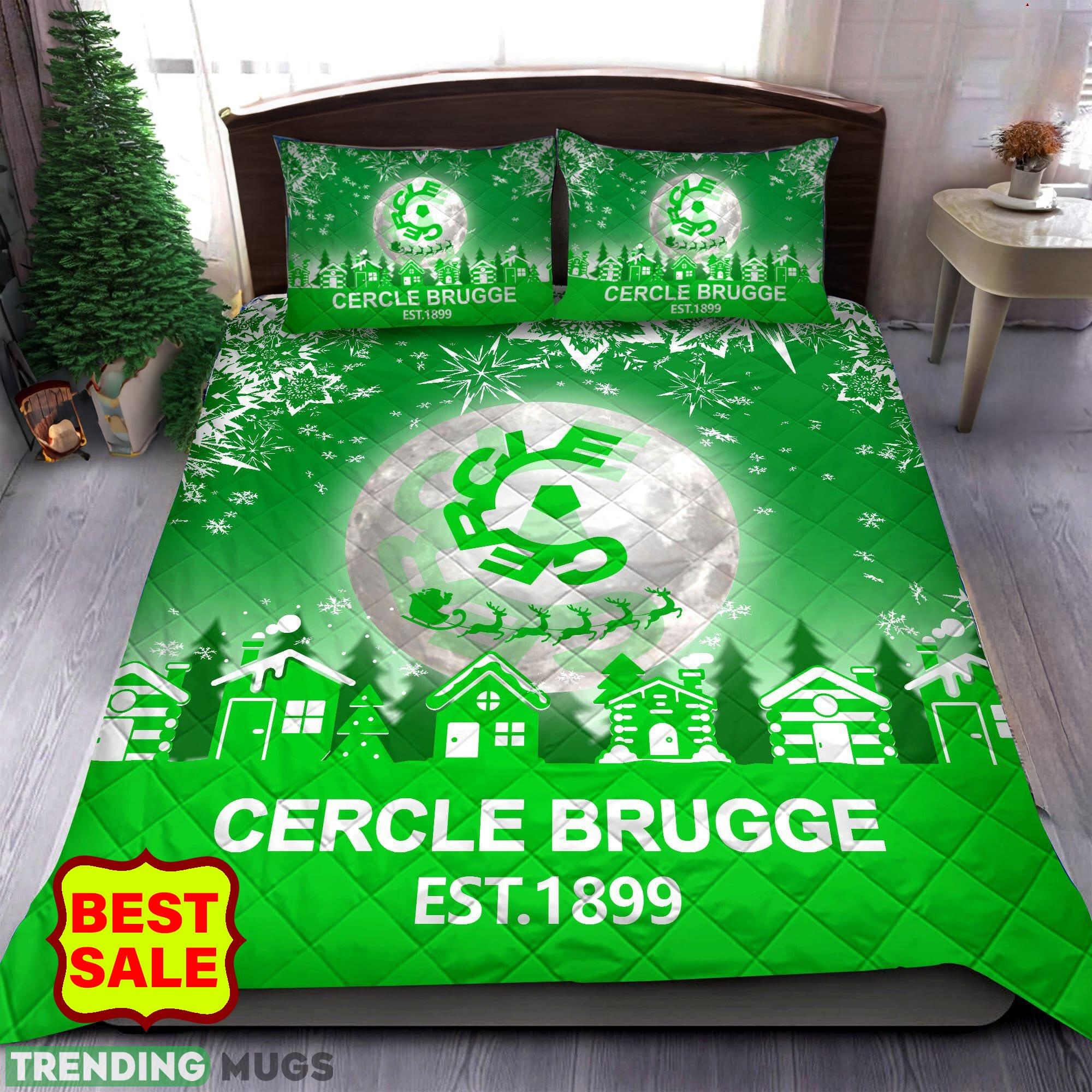 Pro League Cercle Brugge KSV For Fans Christmas Green Quilt Sets Full Size - Pro League Cercle Brugge KSV Quilt Set_1 Pro League Cercle Brugge KSV For Fans Christmas Green Quilt Sets Full Size - Pro League Cercle Brugge KSV Quilt Set_1