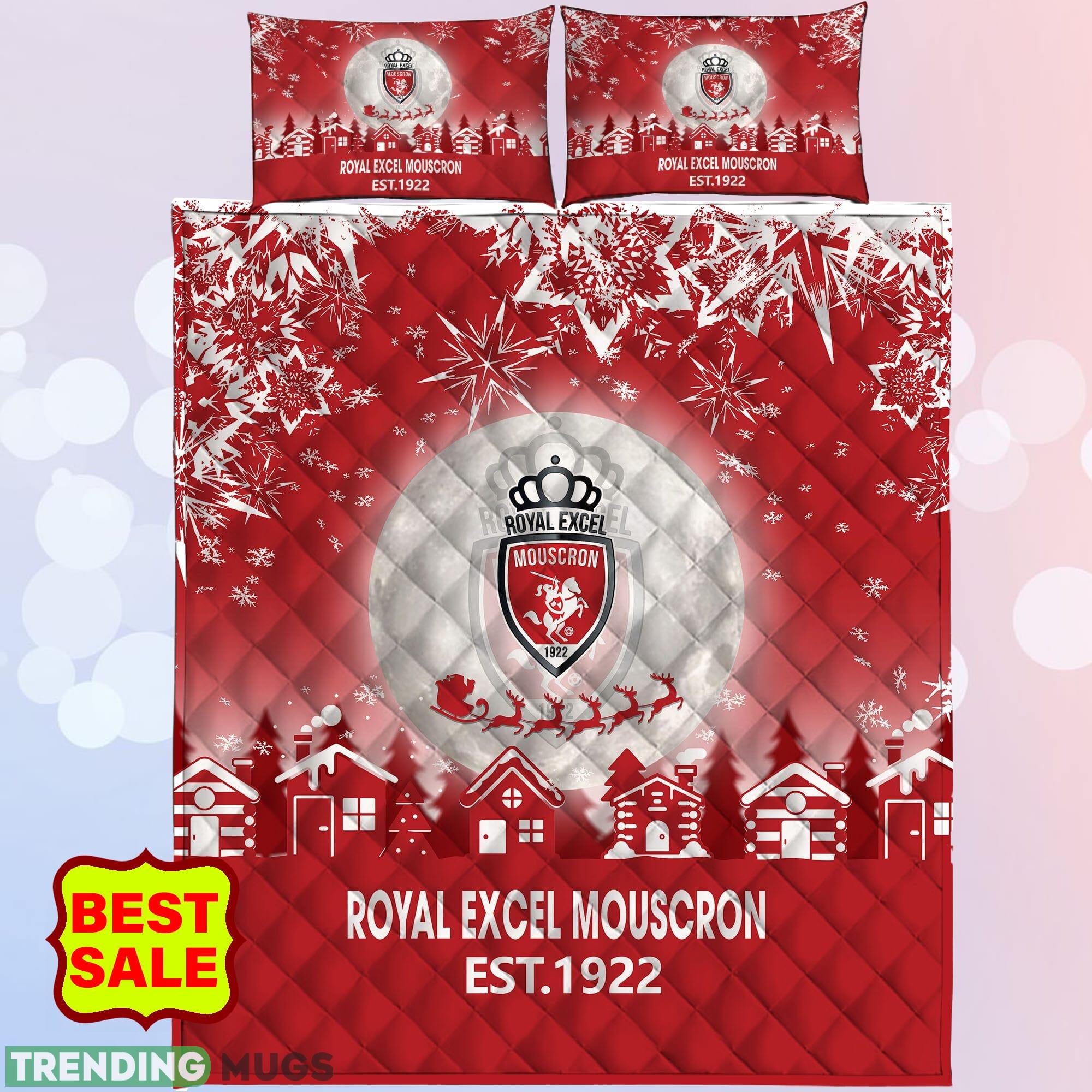 Pro League Royal Excel Mouscron Fans Comfort Red Quilt Sets Full Size King Queen Quilt Set Pro League Royal Excel Mouscron Fans Comfort Red Quilt Sets Full Size King Queen Quilt Set