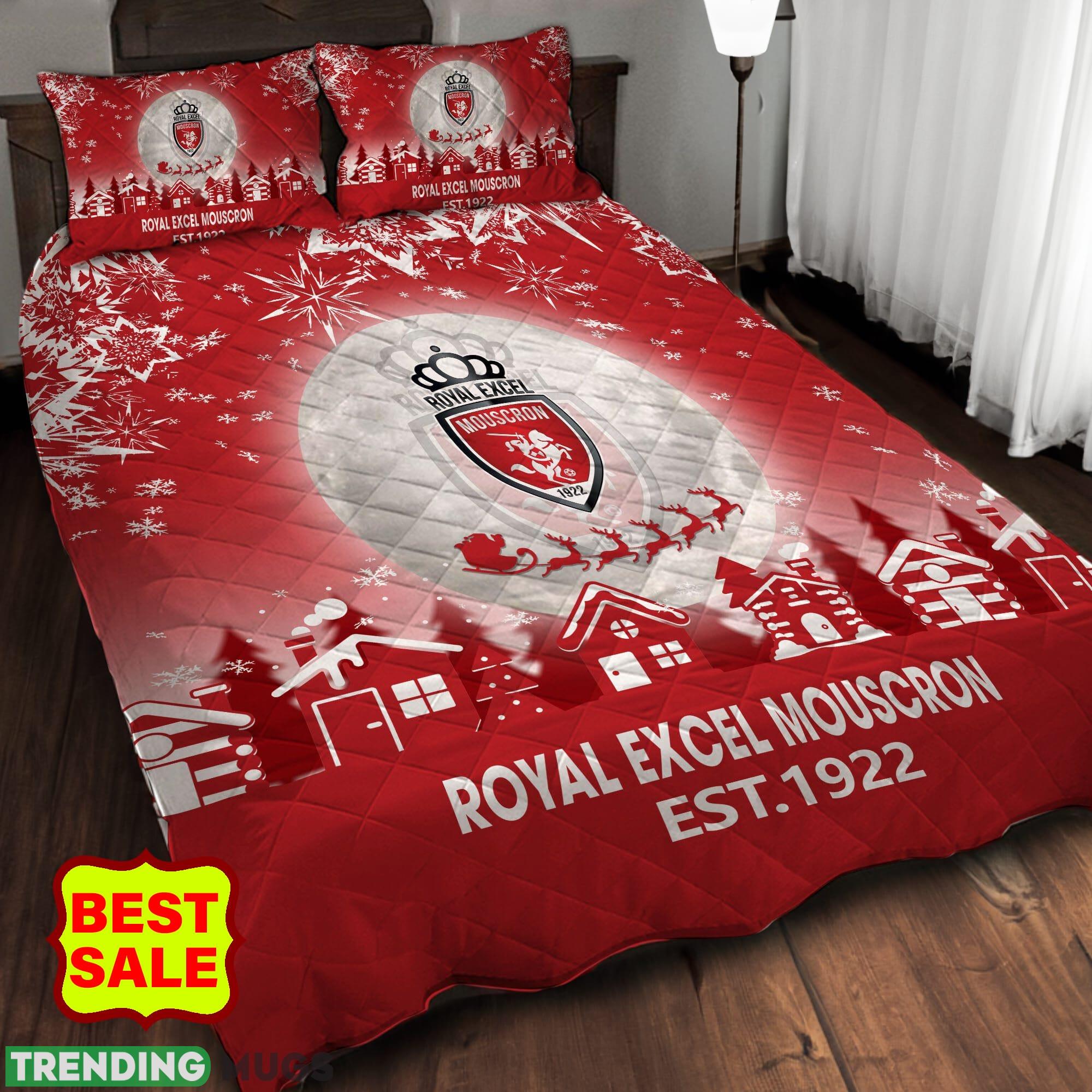 Pro League Royal Excel Mouscron Fans Comfort Red Quilt Sets Full Size King Queen Quilt Set Pro League Royal Excel Mouscron Fans Comfort Red Quilt Sets Full Size King Queen Quilt Set