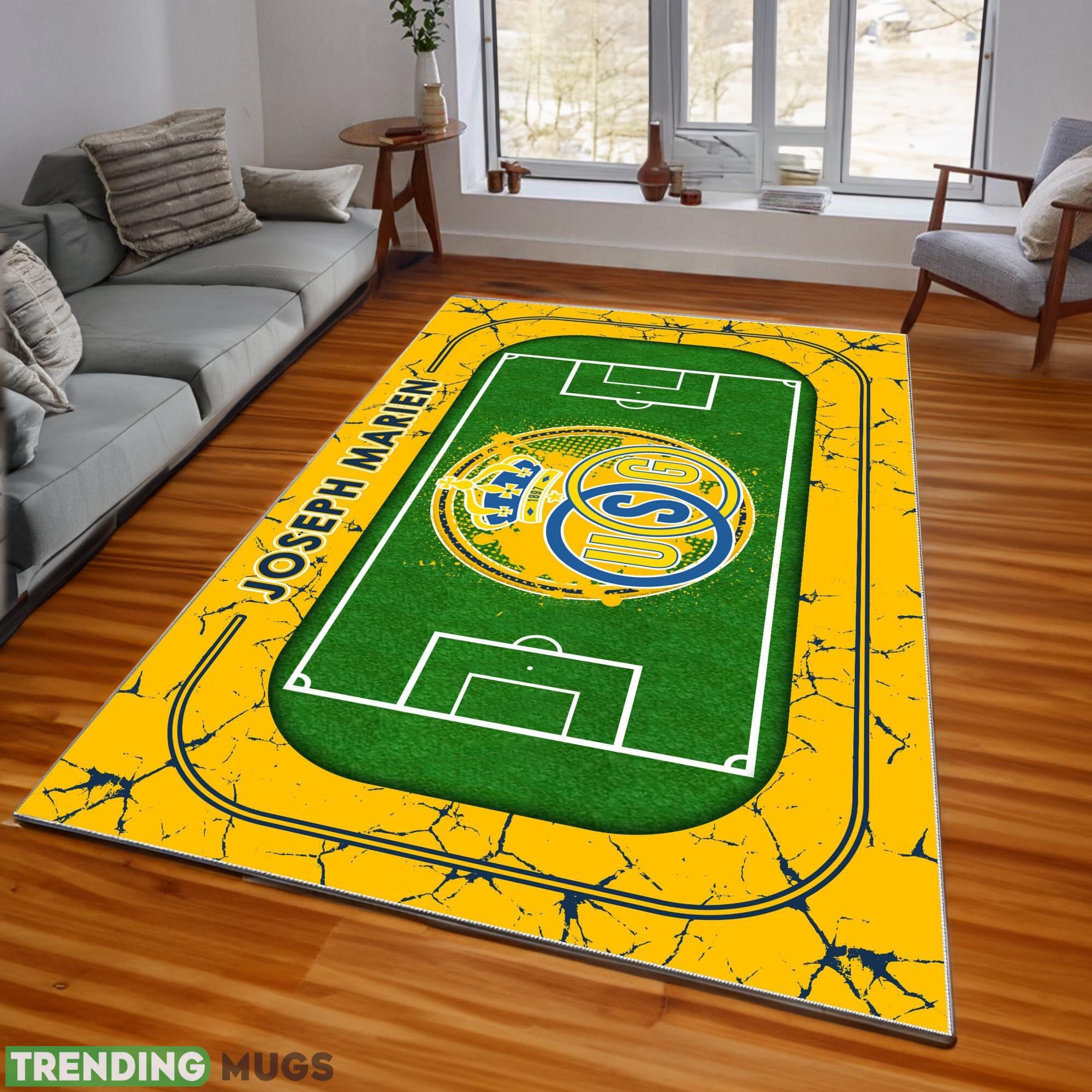 Pro League Union Saint-Gilloise Logo Area Rugs, velvet Rug And Flannel Rug Living Room - Pro League Union Saint-Gilloise Rugs_1 Pro League Union Saint-Gilloise Logo Area Rugs, velvet Rug And Flannel Rug Living Room - Pro League Union Saint-Gilloise Rugs_1