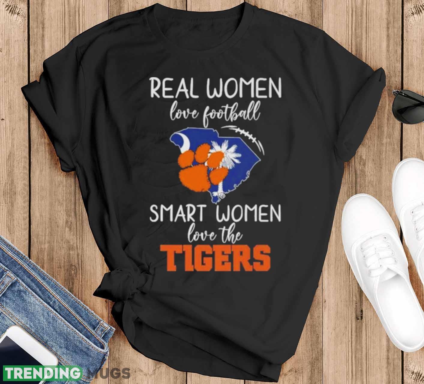 Real Women Love Football Smart Women Love The Clemson Tigers Map 2023 Shirt - Black T-Shirt Real Women Love Football Smart Women Love The Clemson Tigers Map 2023 Shirt - Black T-Shirt