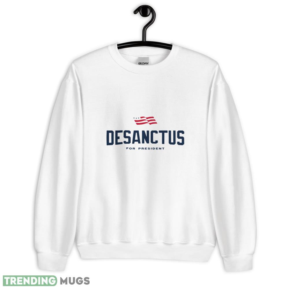 Ron DeSanctus For President 2024 Funny White T Shirt - 18000 Unisex Heavy Blend Crewneck Sweatshirt Ron DeSanctus For President 2024 Funny White T Shirt - 18000 Unisex Heavy Blend Crewneck Sweatshirt