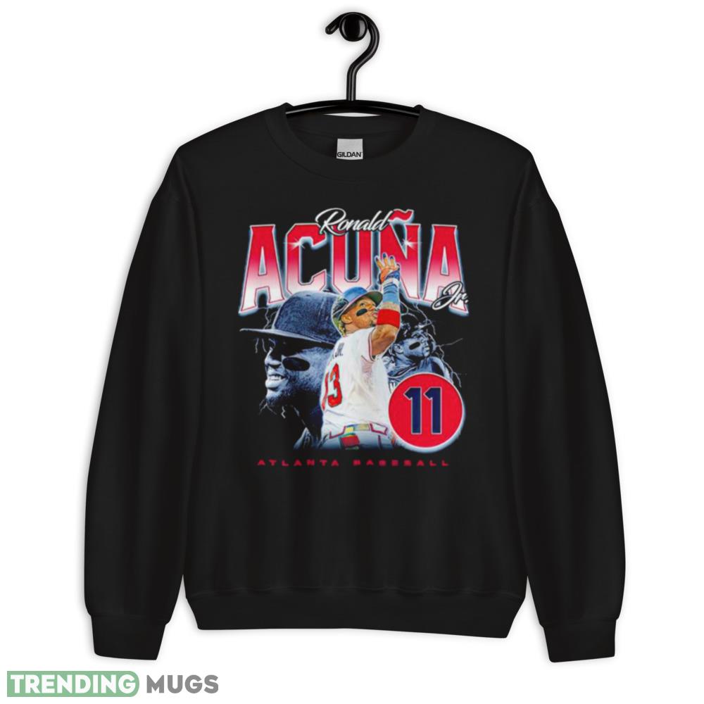 ronald Acuña Jr. Atlanta baseball lightning shirt - 18000 Unisex Heavy Blend Crewneck Sweatshirt ronald Acuña Jr. Atlanta baseball lightning shirt - 18000 Unisex Heavy Blend Crewneck Sweatshirt