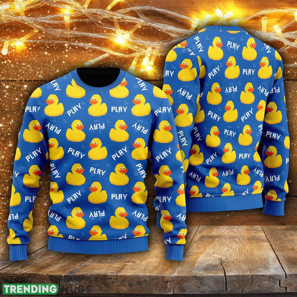 Rubber Duck Play Boy Ugly Christmas Sweater Men And Women Gift For Christmas - Rubber Duck Play Boy Ugly Christmas Sweater For Men & Women UH2264_1 Rubber Duck Play Boy Ugly Christmas Sweater Men And Women Gift For Christmas - Rubber Duck Play Boy Ugly Christmas Sweater For Men & Women UH2264_1