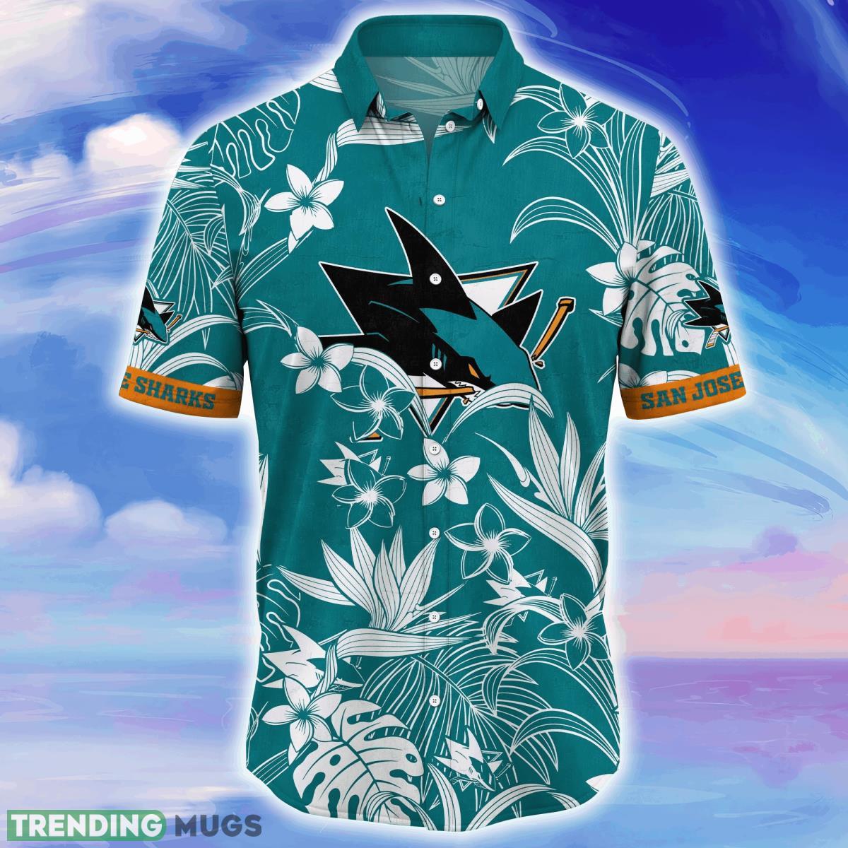 San Jose Sharks NHL Flower Hawaiian Shirt For Men Women Impressive Gift For Fans Hawaiian Shirt San Jose Sharks NHL Flower Hawaiian Shirt For Men Women Impressive Gift For Fans Hawaiian Shirt
