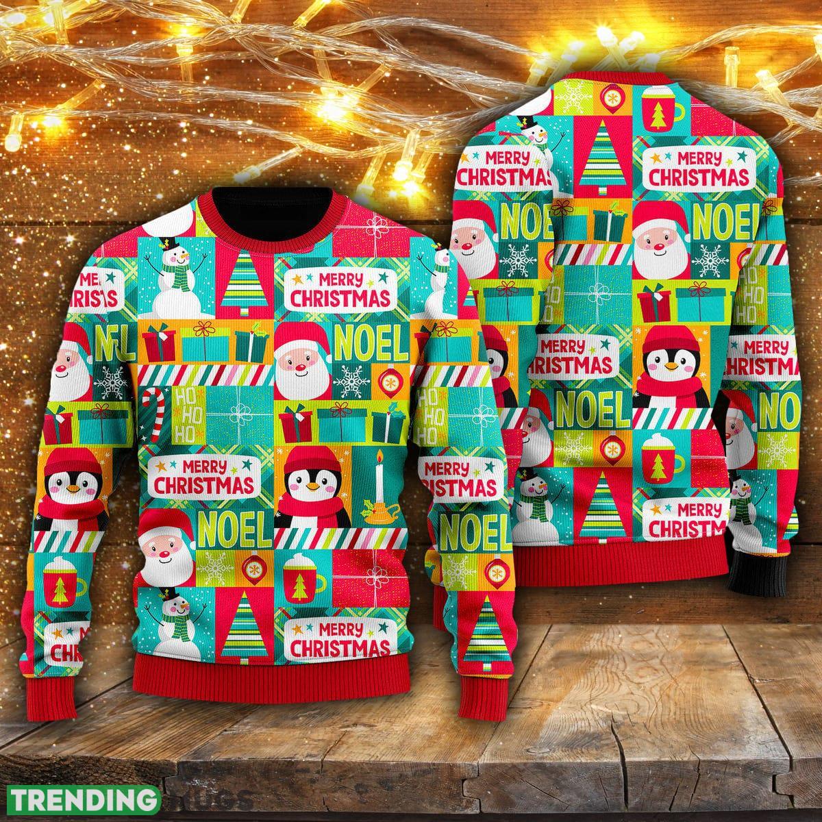 Santa And Penguin Merry Christmas Patchwork Ugly Christmas Sweater Men And Women Gift For Christmas - Santa And Penguin Merry Christmas Patchwork Ugly Christmas Sweater For Men & Women UH2248_1 Santa And Penguin Merry Christmas Patchwork Ugly Christmas Sweater Men And Women Gift For Christmas - Santa And Penguin Merry Christmas Patchwork Ugly Christmas Sweater For Men & Women UH2248_1