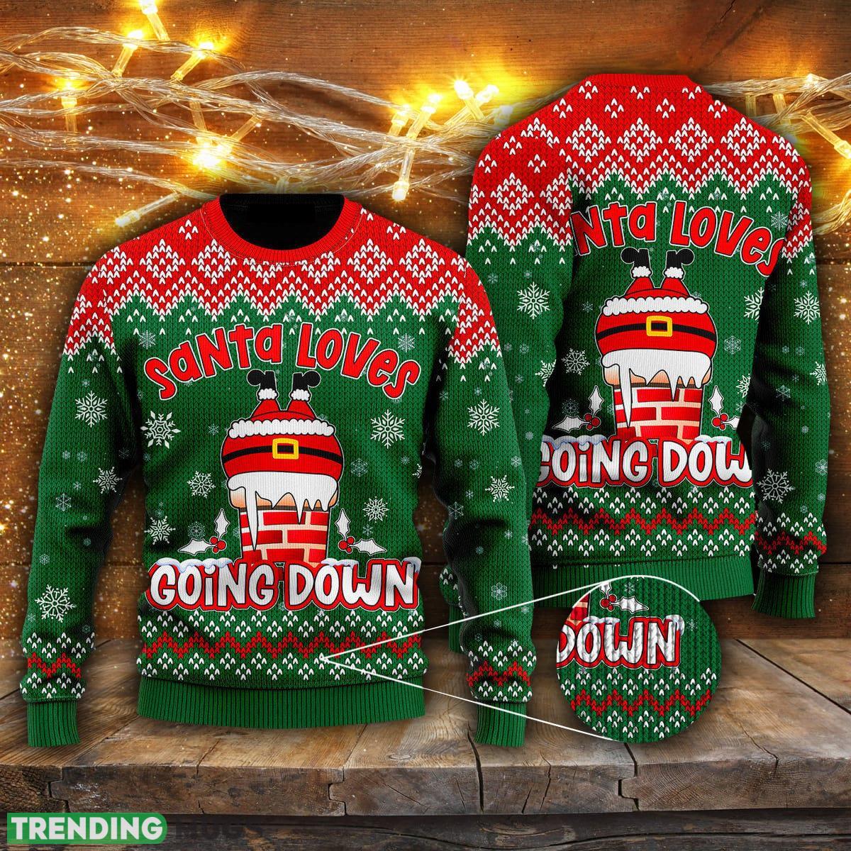 Santa Loves Going Down Funny Ugly Christmas Sweater Men And Women Gift For Christmas - Santa Loves Going Down Funny Ugly Christmas Sweater For Men & Women UH1405_1 Santa Loves Going Down Funny Ugly Christmas Sweater Men And Women Gift For Christmas - Santa Loves Going Down Funny Ugly Christmas Sweater For Men & Women UH1405_1