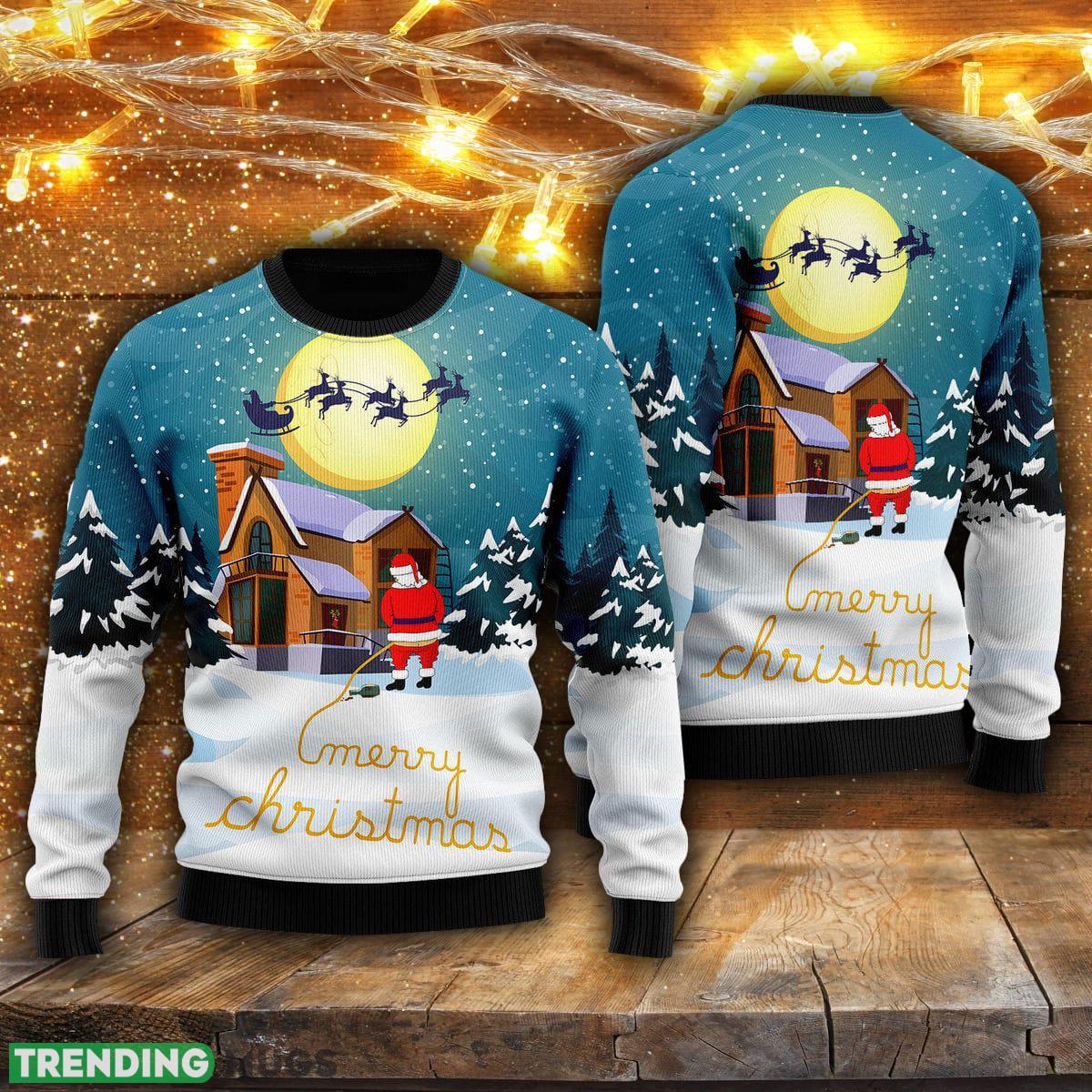 Santa Peeing Ugly Christmas Sweater Men And Women Gift For Christmas - Santa Peeing Ugly Christmas Sweater For Men & Women UH1224_1 Santa Peeing Ugly Christmas Sweater Men And Women Gift For Christmas - Santa Peeing Ugly Christmas Sweater For Men & Women UH1224_1